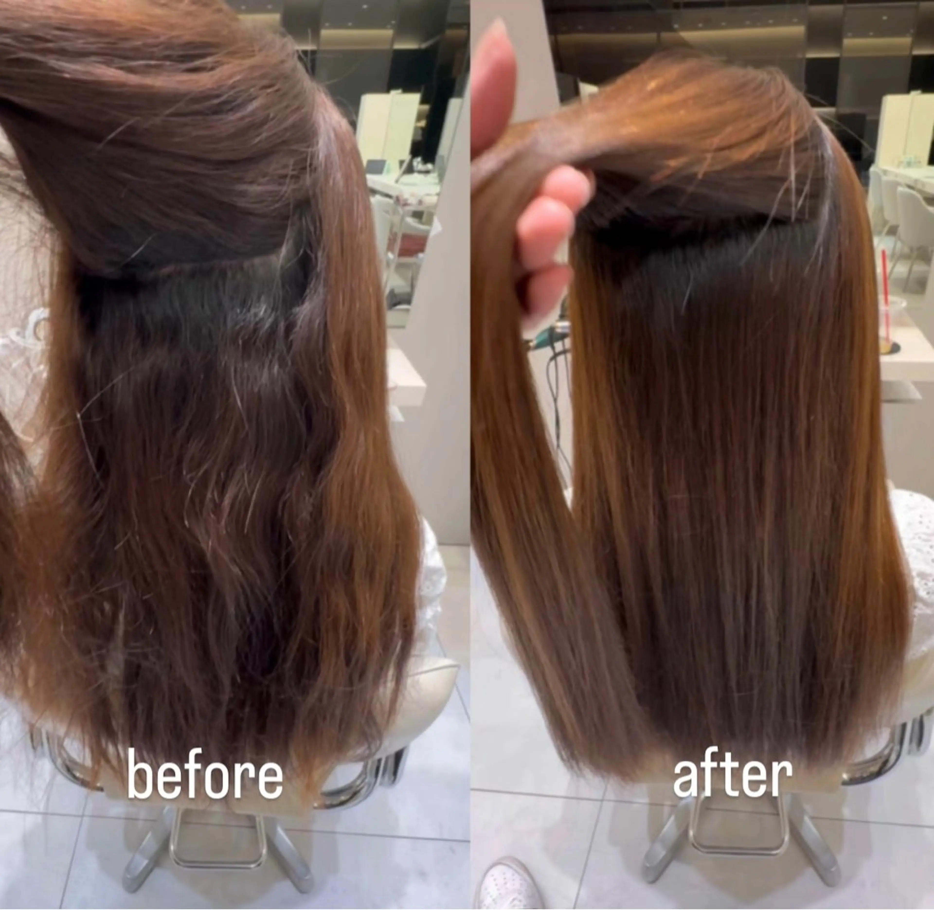 ロング 縮毛矯正 縮毛矯正特化 k-two土田陸登のヘアスタイル