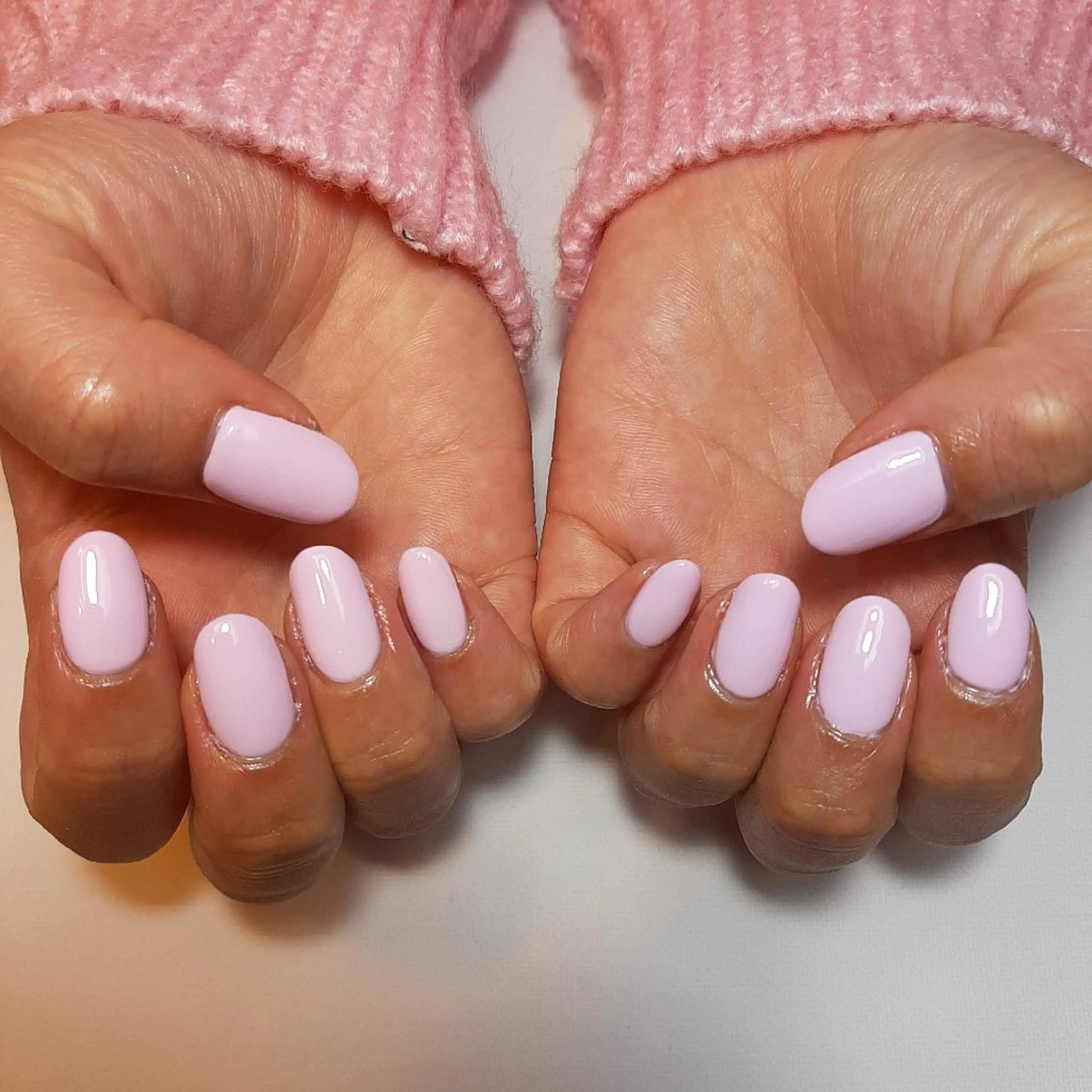 ネイル ワンカラーネイル ピンク 春ネイル owlnail /持込みデザイン専門のネイルデザイン