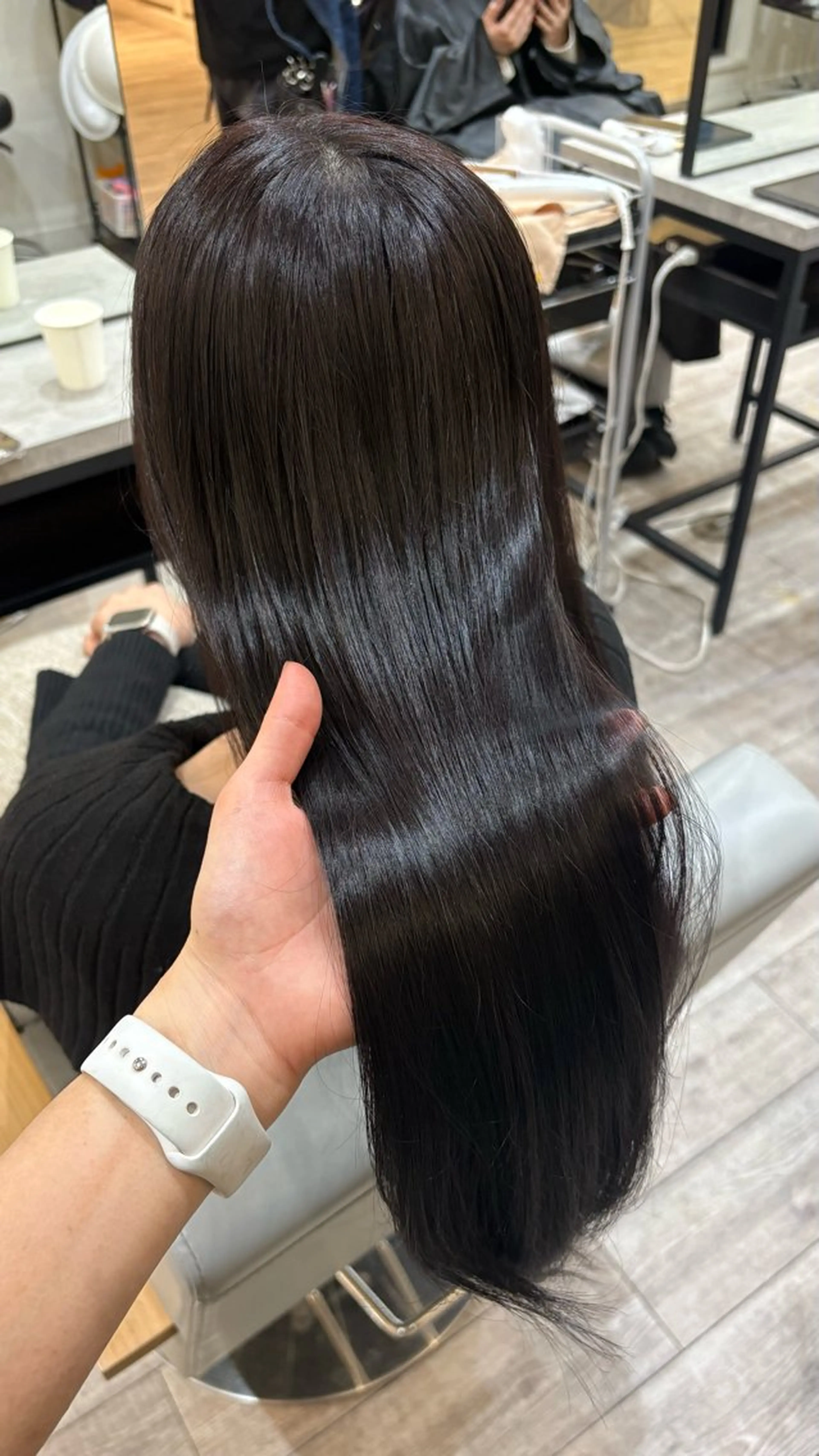 ロング ヘアカラー トリートメント 大木 唯月のヘアスタイル