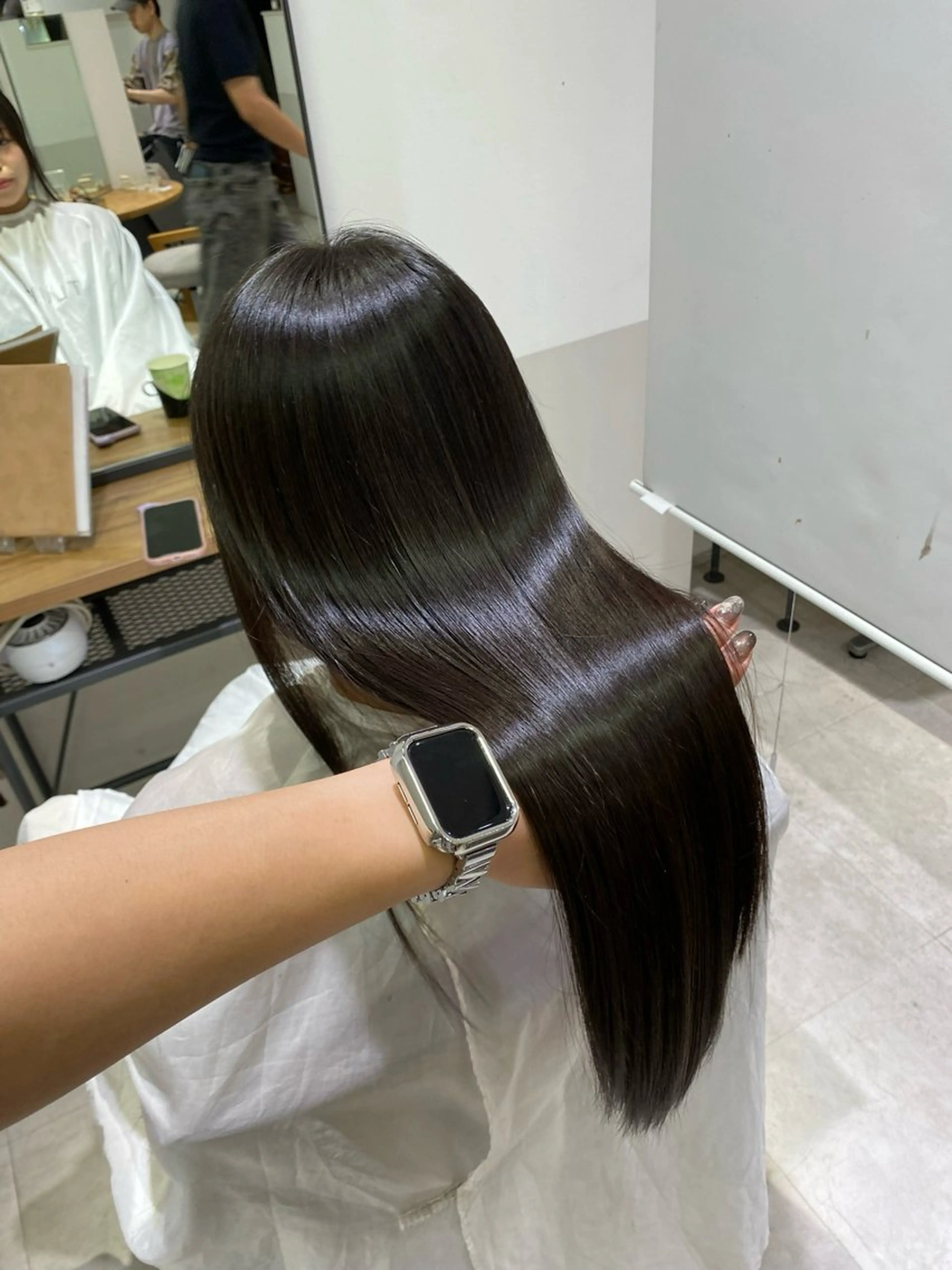 ロング カラー パーマ 縮毛矯正 梅田 / 髪質改善 / Fukaのヘアスタイル