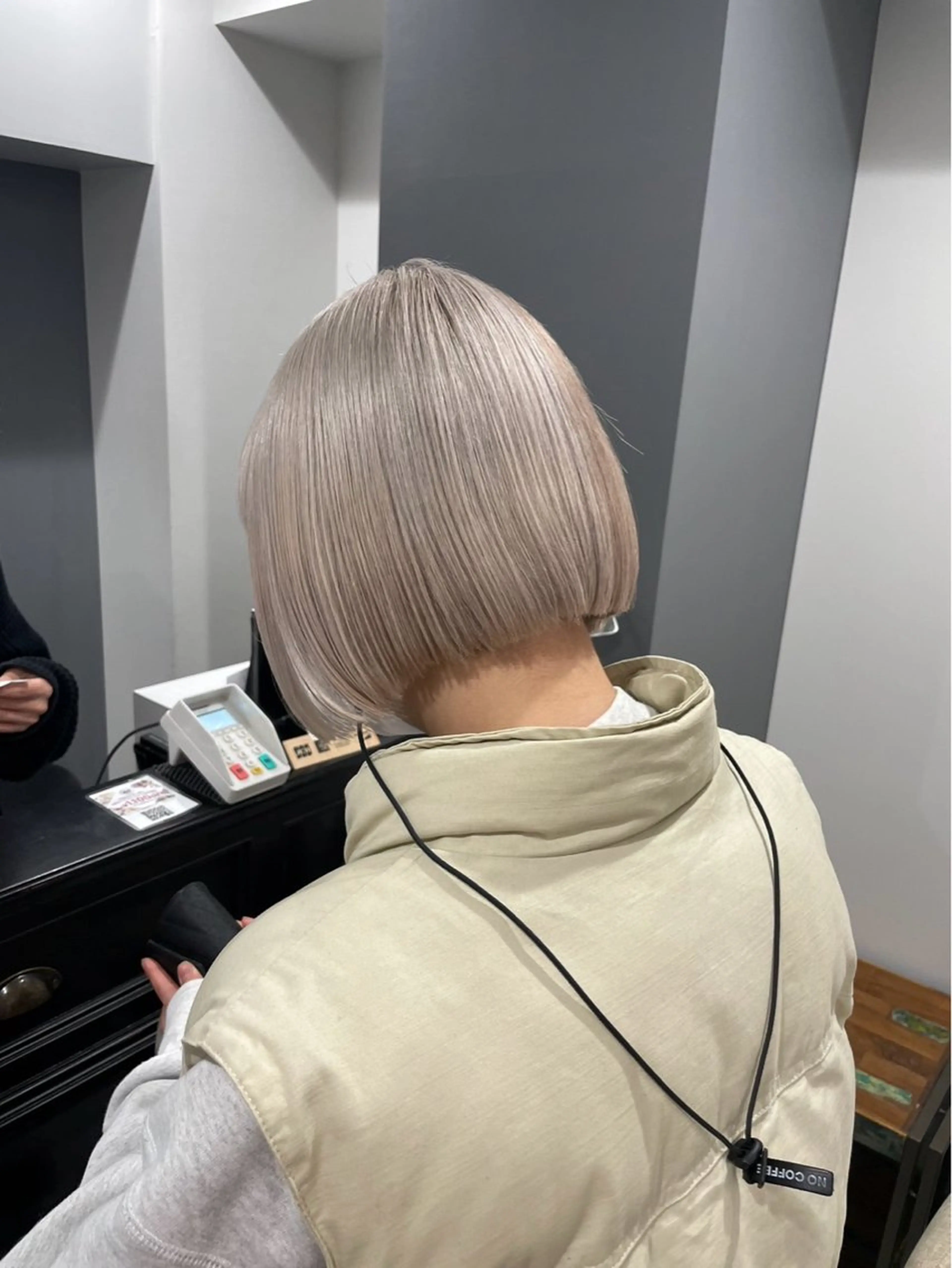 ミディアム ボブ メンズカット/シャ ドウパーマ/KOBAのヘアスタイル