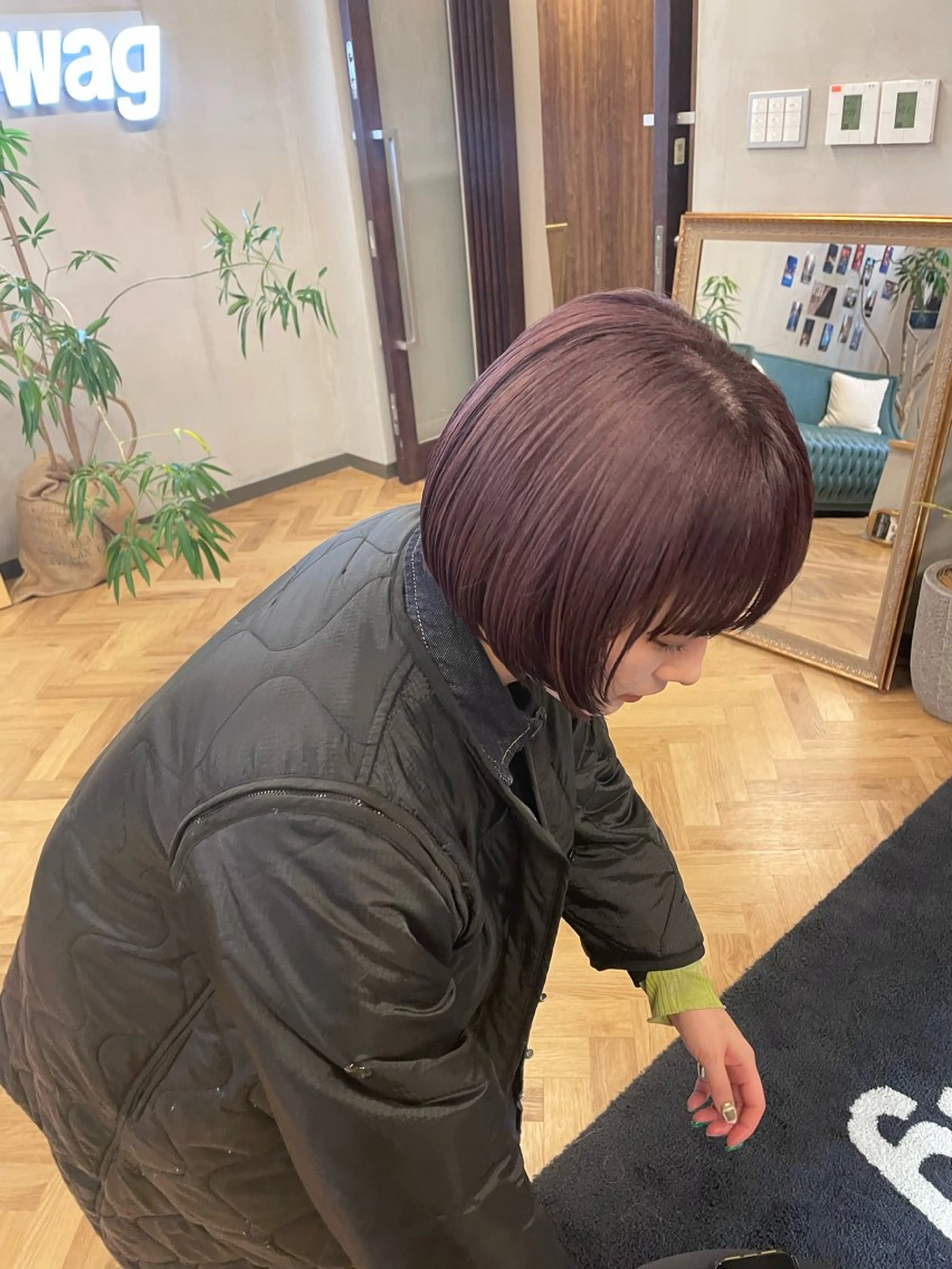 ミディアム カラー パーマ ヘアアレンジ メンズ カット ヘアカラー トリートメント tatsumi/ボブ ウルフ/レイヤーのヘアスタイル