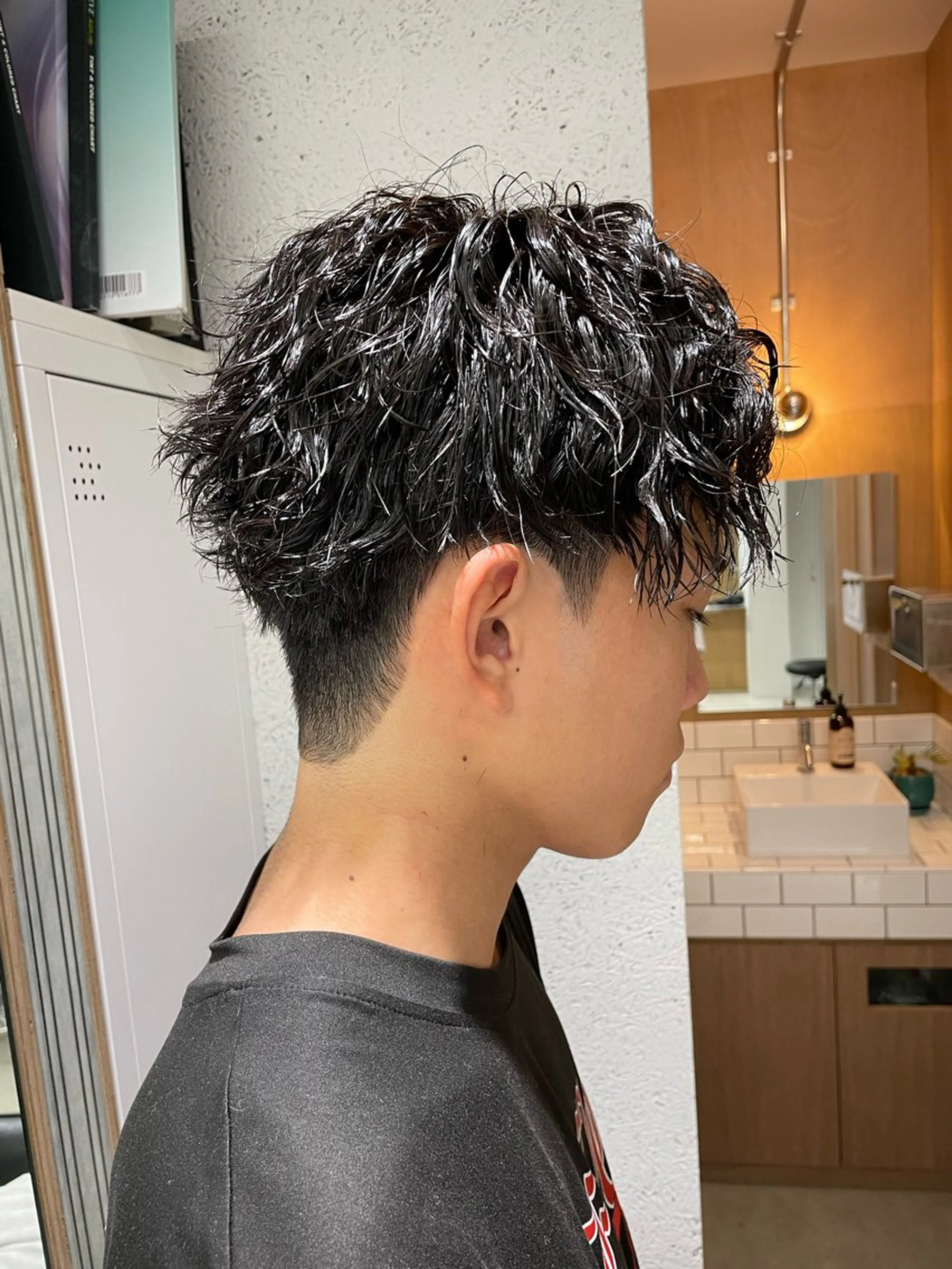 ショート パーマ メンズ 髪質改善/茅ヶ崎 マツモト リョウのヘアスタイル