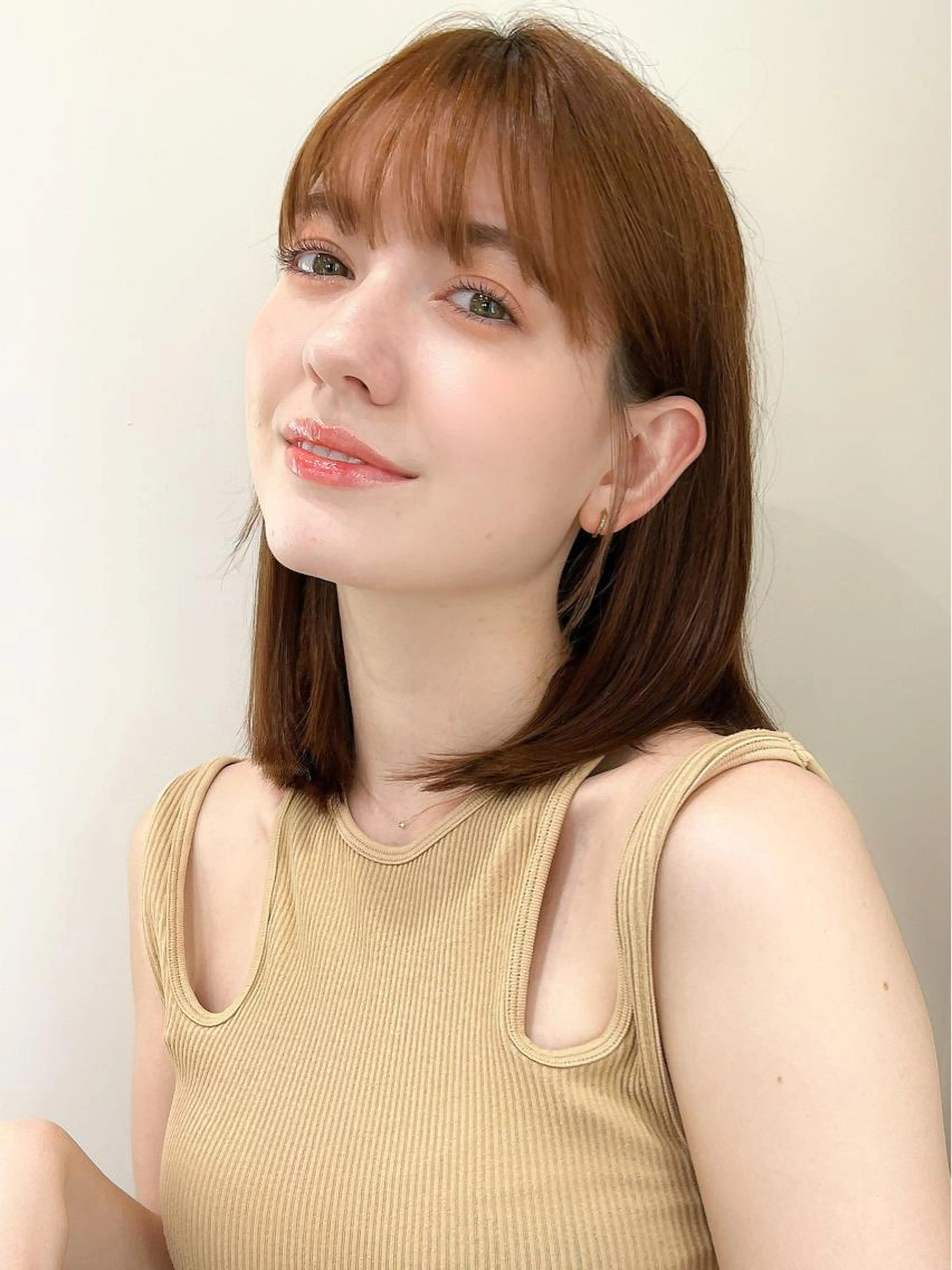 🌈✨【外国人風スタイル】🌈✨小顔似合わせカット＋ハイライト＋透明感カラー＋トリートメントの写真