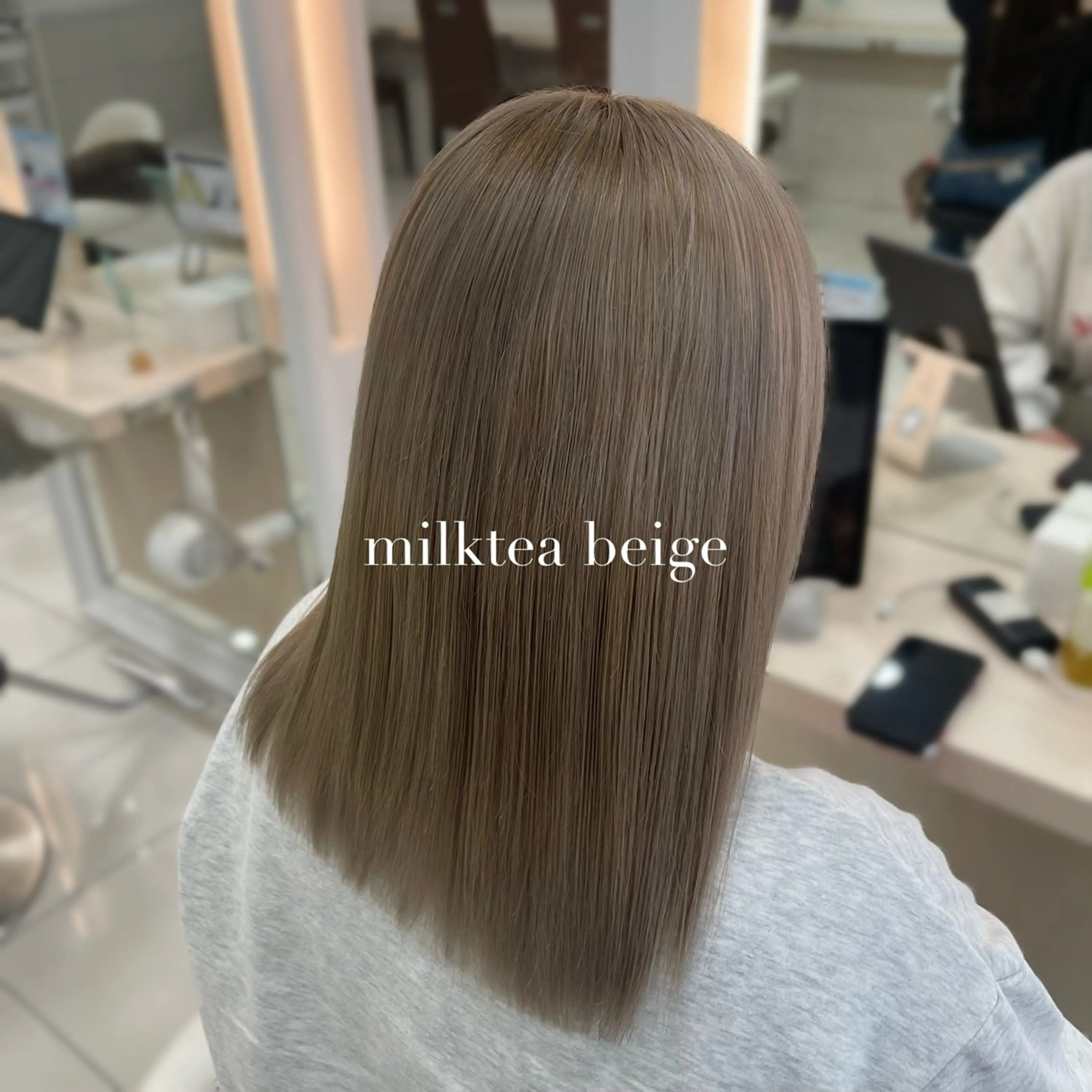 ミディアム カラー ヘアカラー 🫧艶髪🫧 桑名れもんのヘアスタイル