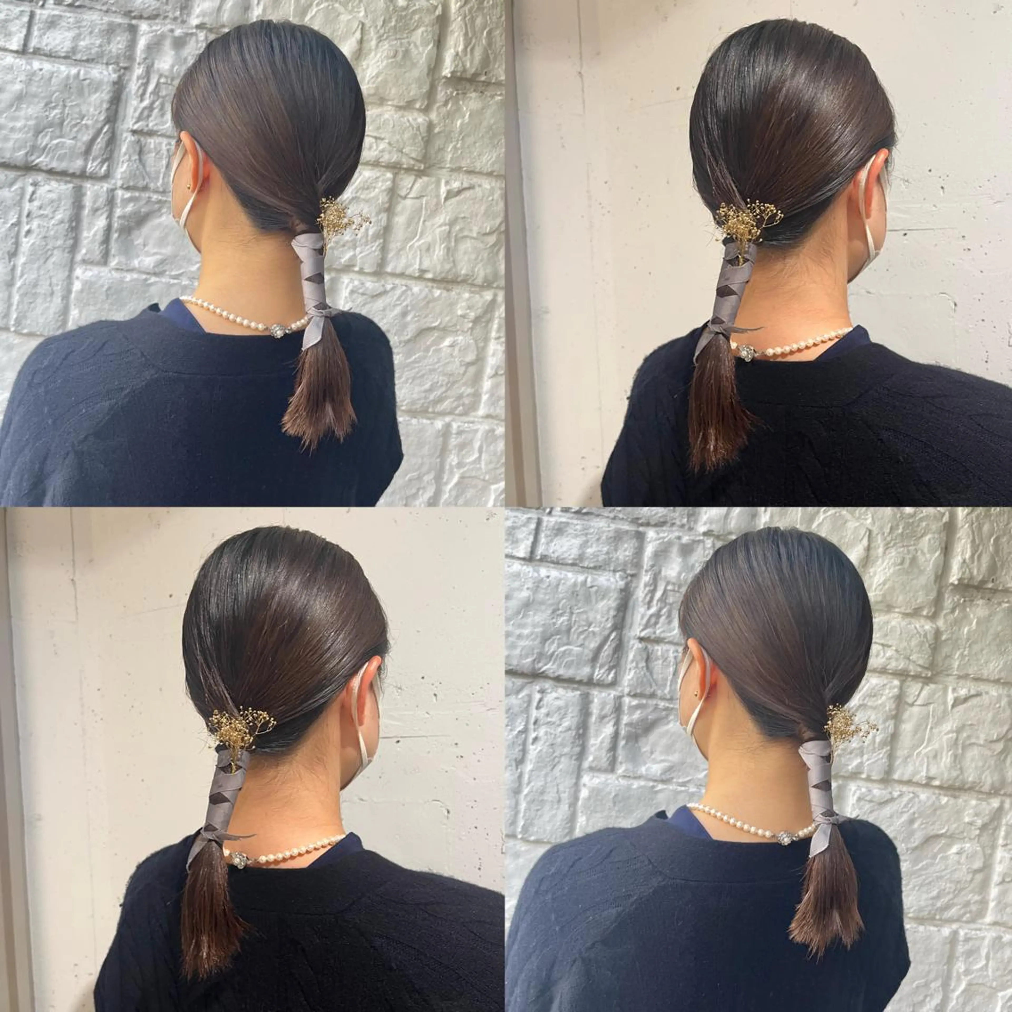 セミロング カラー ヘアセット カジュアルを女っぽく 𝗮𝘆𝗮𝗰𝗼のヘアスタイル