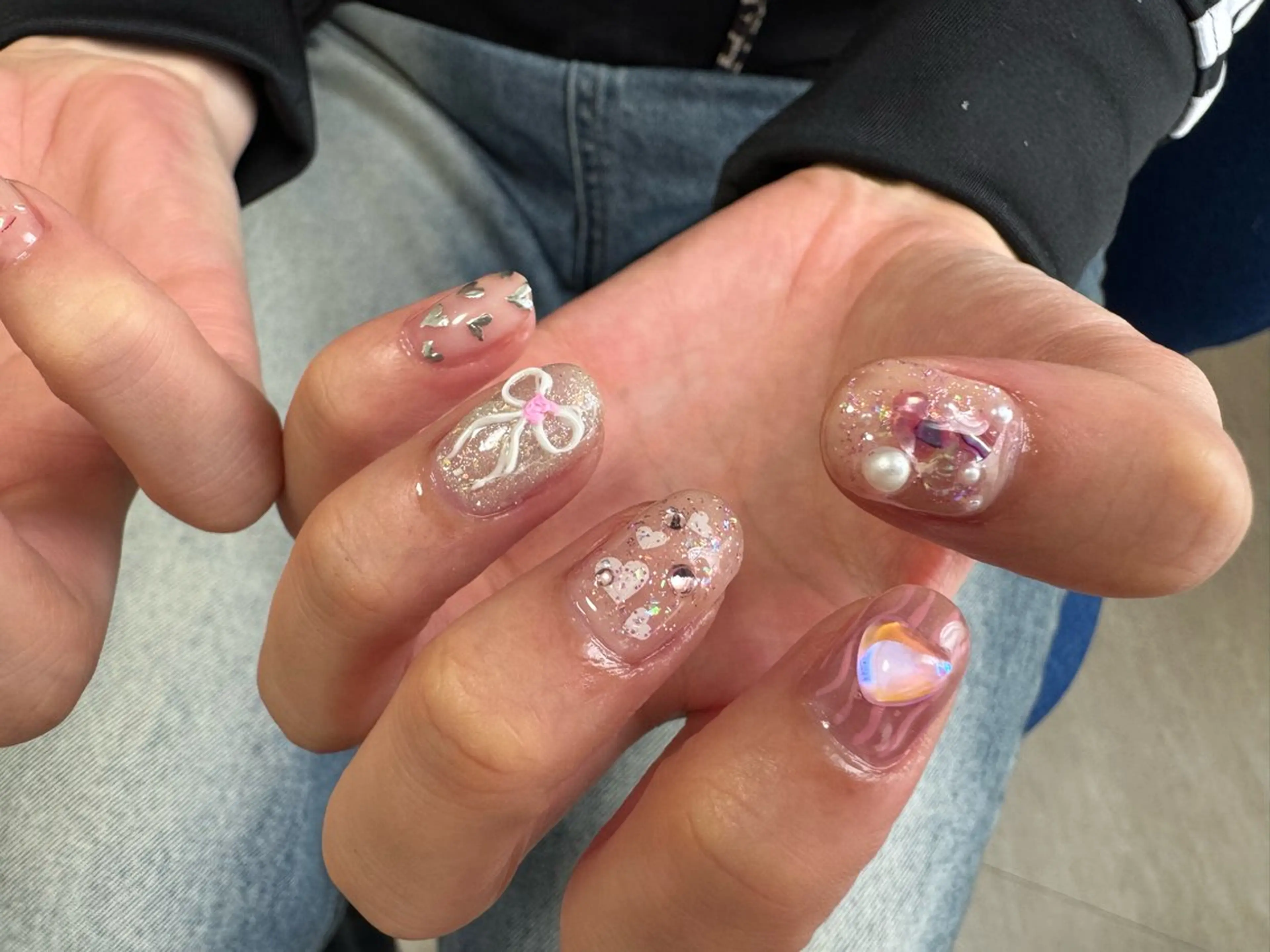 ネイル バレンタイン ハンドネイル tsumeasobi 🪬macoのネイルデザイン