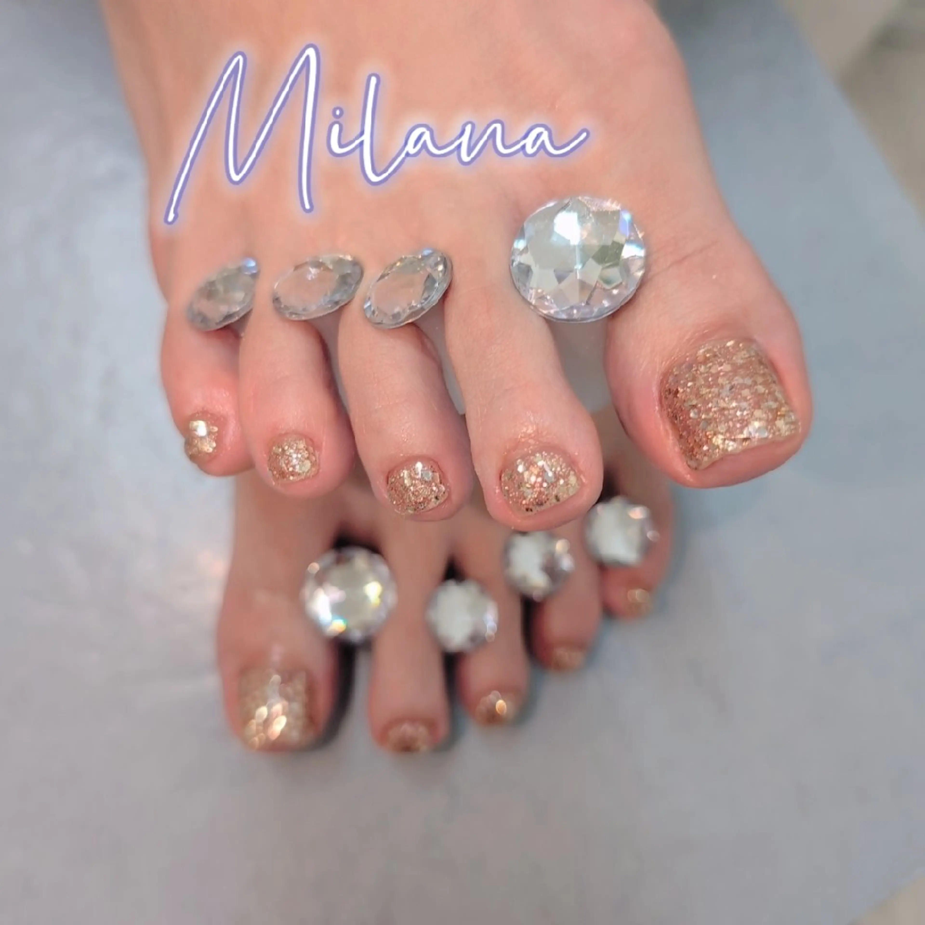 ネイル フットネイル ワンカラーネイル フットネイル Milana 川瀬のネイルデザイン