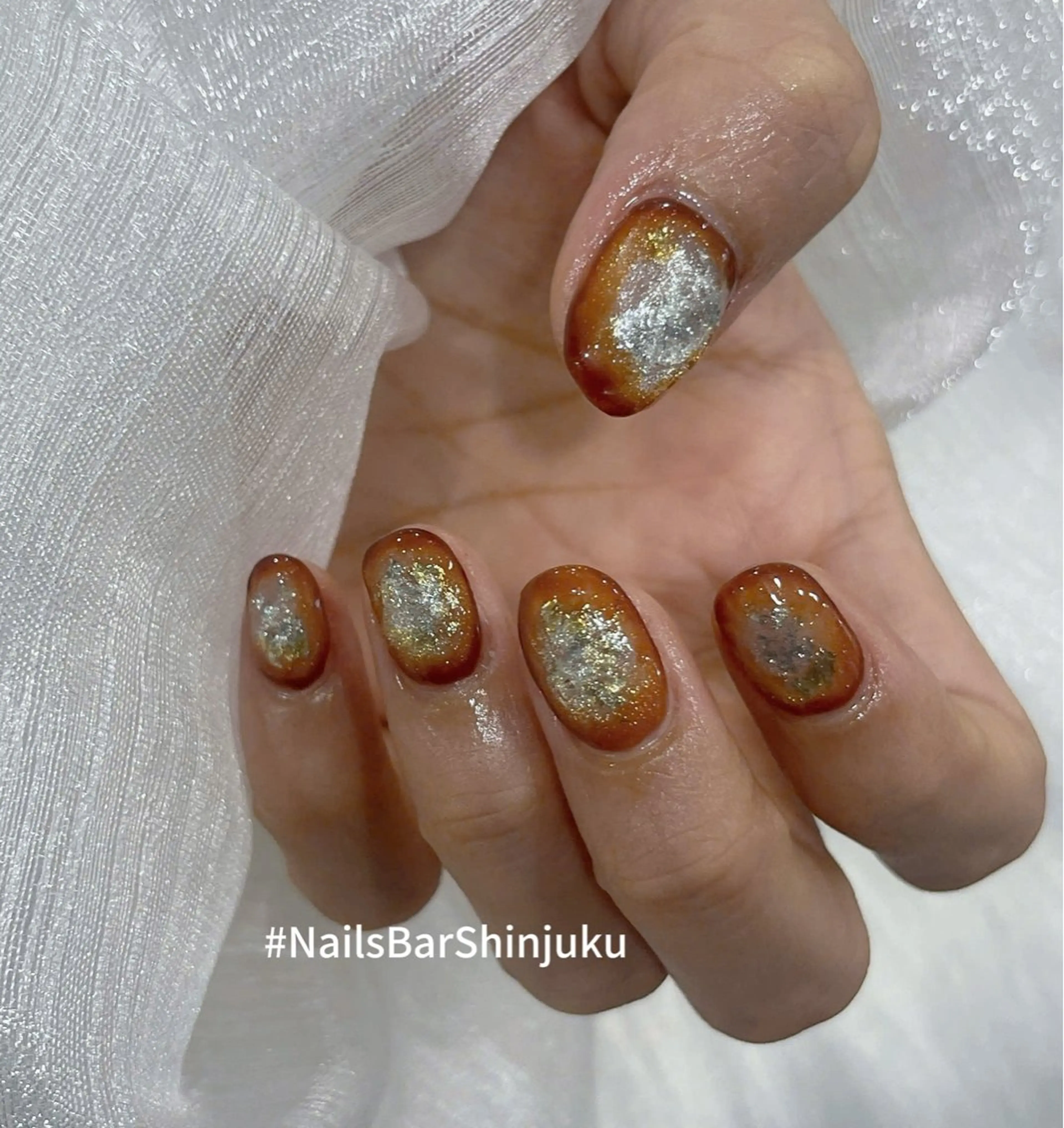 ネイル アートネイル 長さ出し フレンチネイル ジェルネイル グラデーション ハンドネイル NAILS BAR SHINJUKUのネイルデザイン