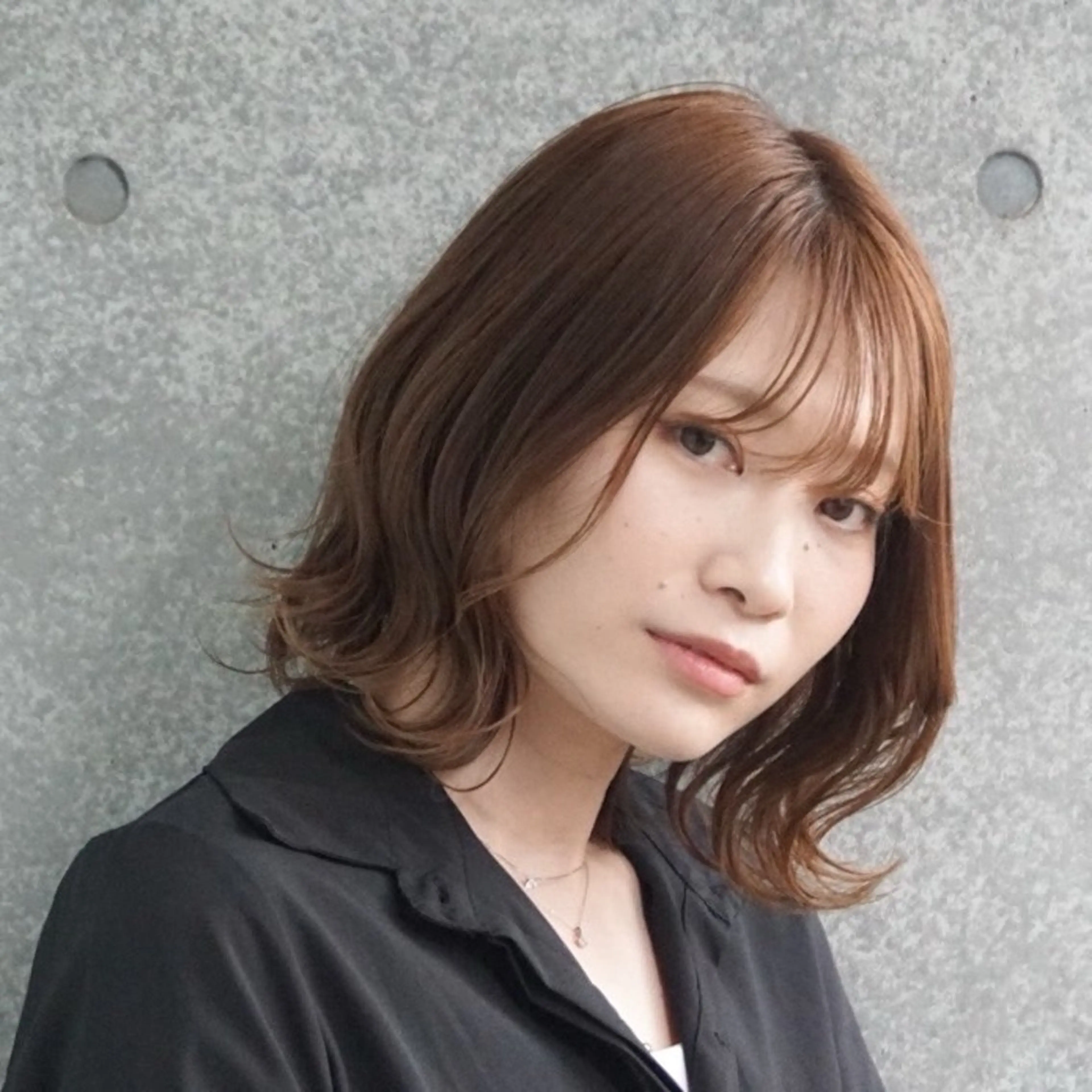 ショート カラー ボブレイヤー ボブ くびれヘア くびれレイヤー レイヤーカット 安岡美咲✂︎ 艶カラー/髪質改善のヘアスタイル