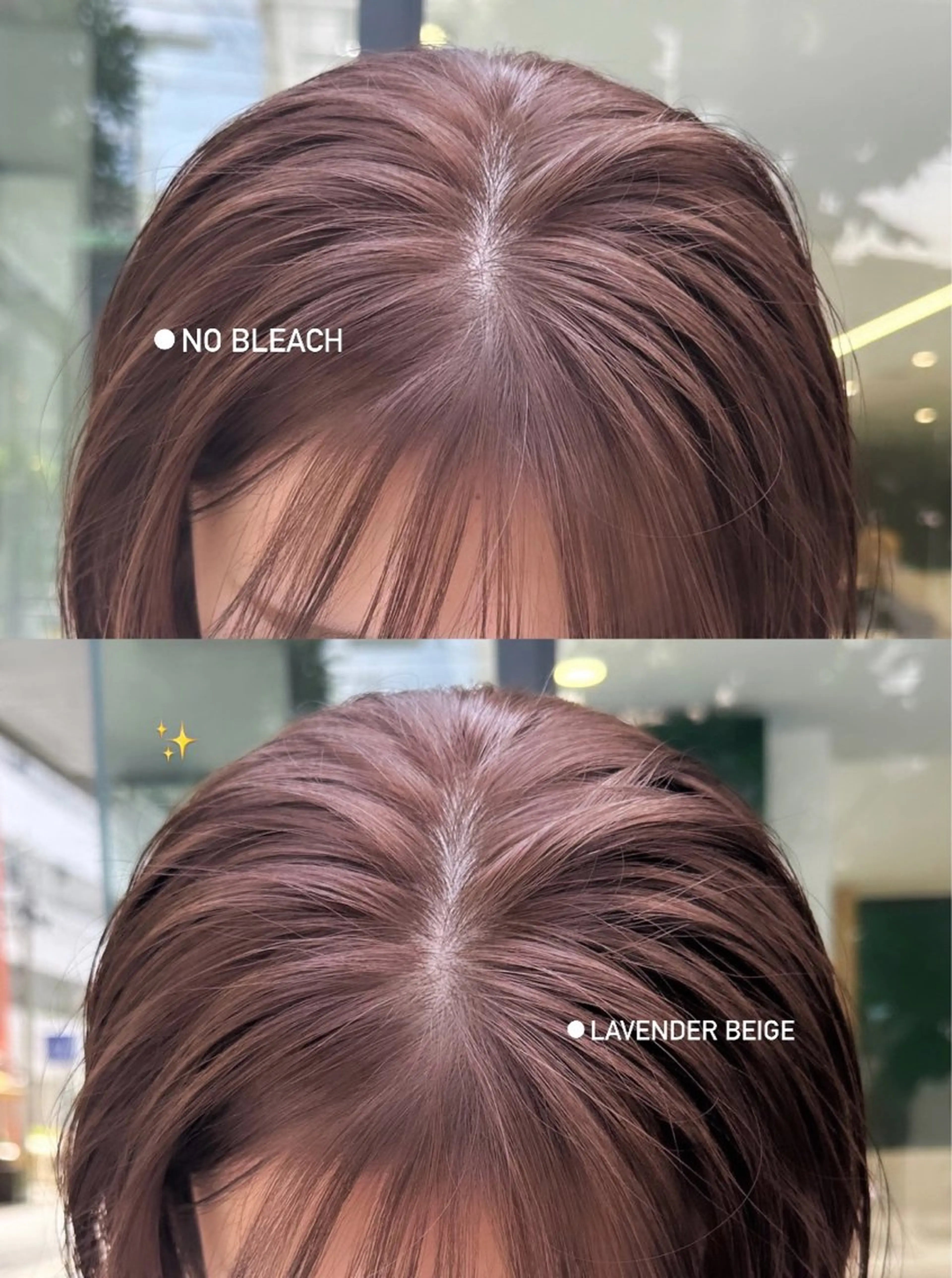 ミディアム カラー ベージュカラー ブリーチ ラベンダーカラー ラベンダーベージュ ブリーチなしカラー カット ヘアカラー トリートメント M所属・ハイトーン/透け感 カラー🎀真香のヘアスタイル