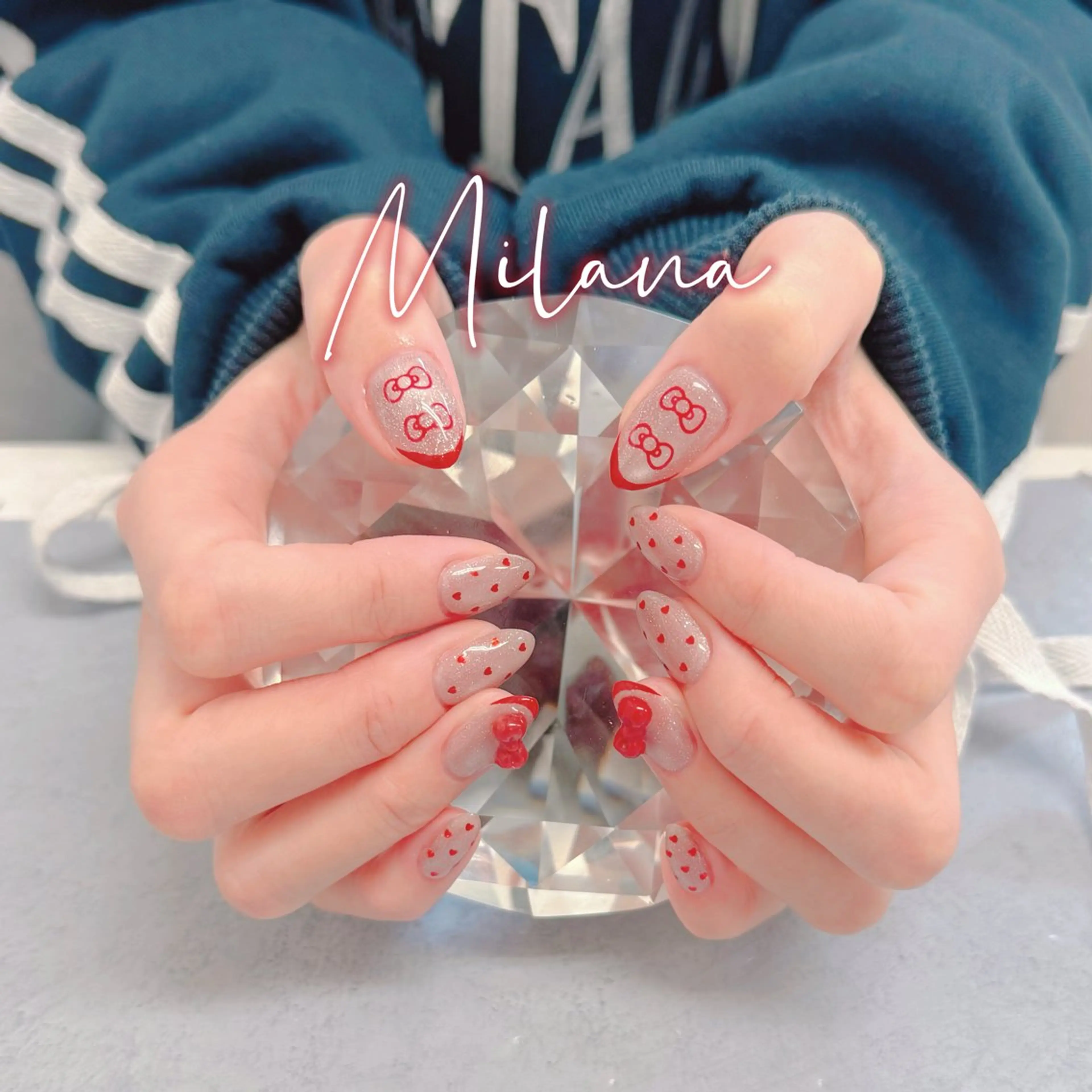 ネイル キラキラネイル ハンドネイル Milana 山元のネイルデザイン