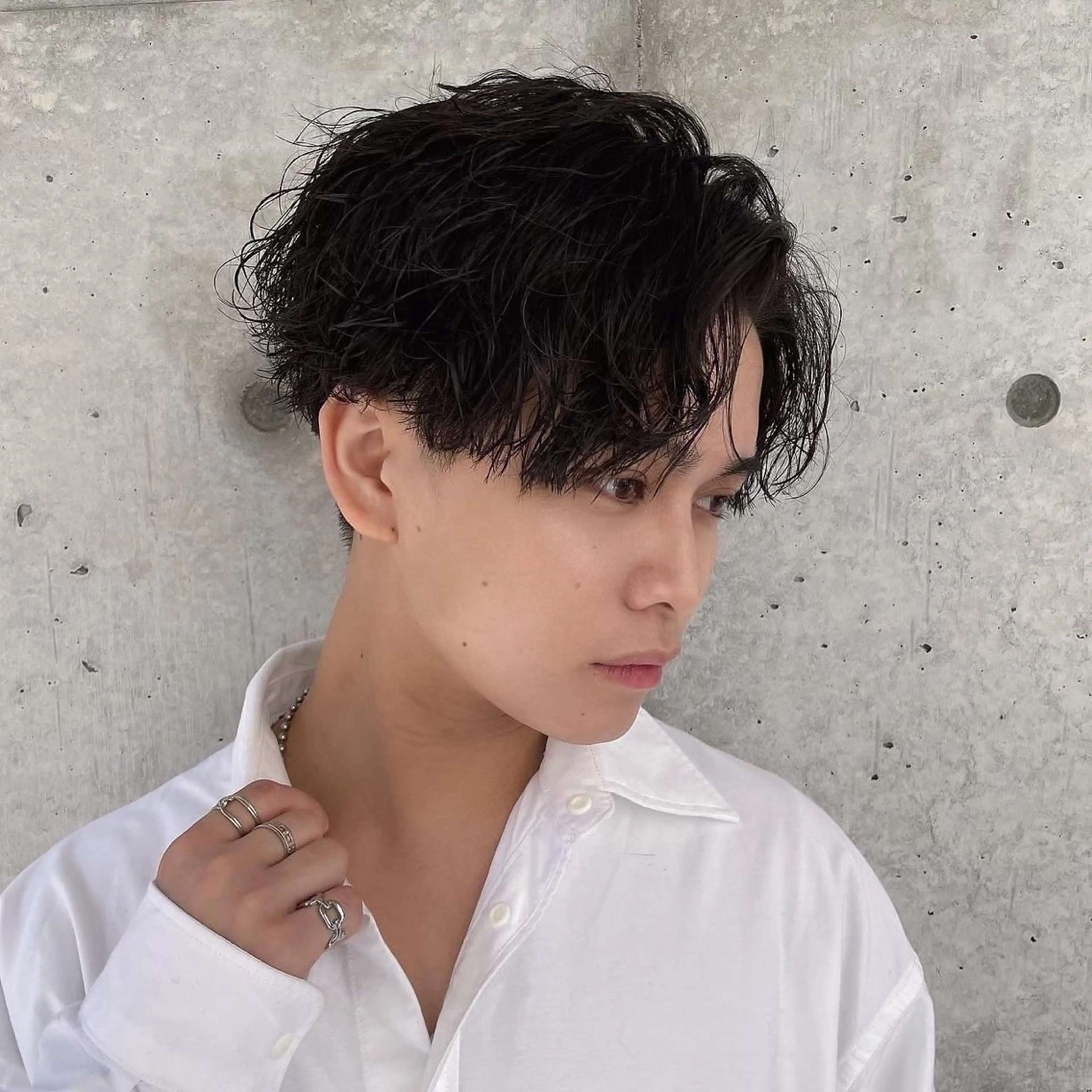 ショート パーマ メンズ カット パーマ トリートメント 亀井隆汰/メンズ専門 パーマ特化美容師のヘアスタイル