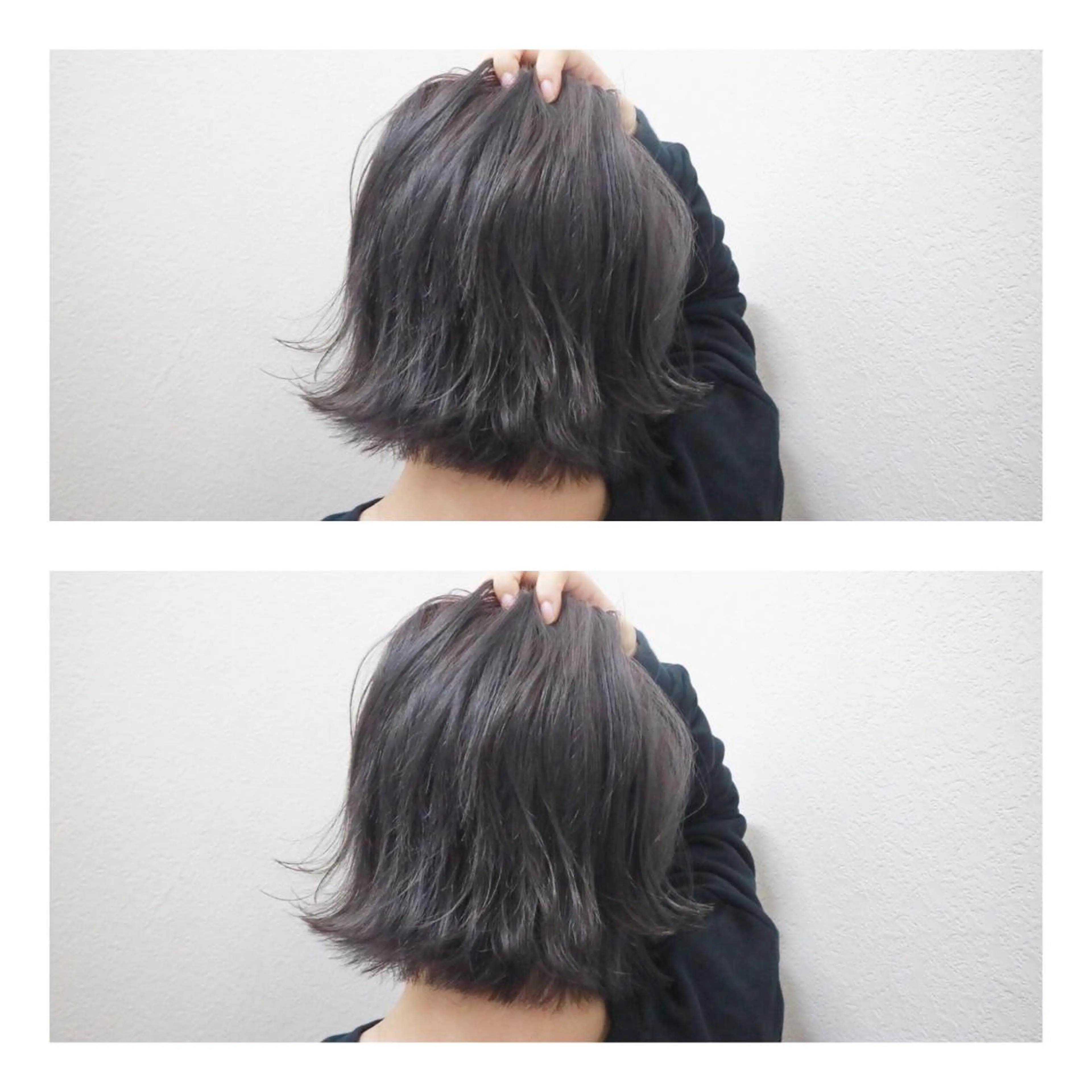 ショート カラー アッシュ 透明感カラー JILBLAN京都 ショート/ハイライトのヘアスタイル