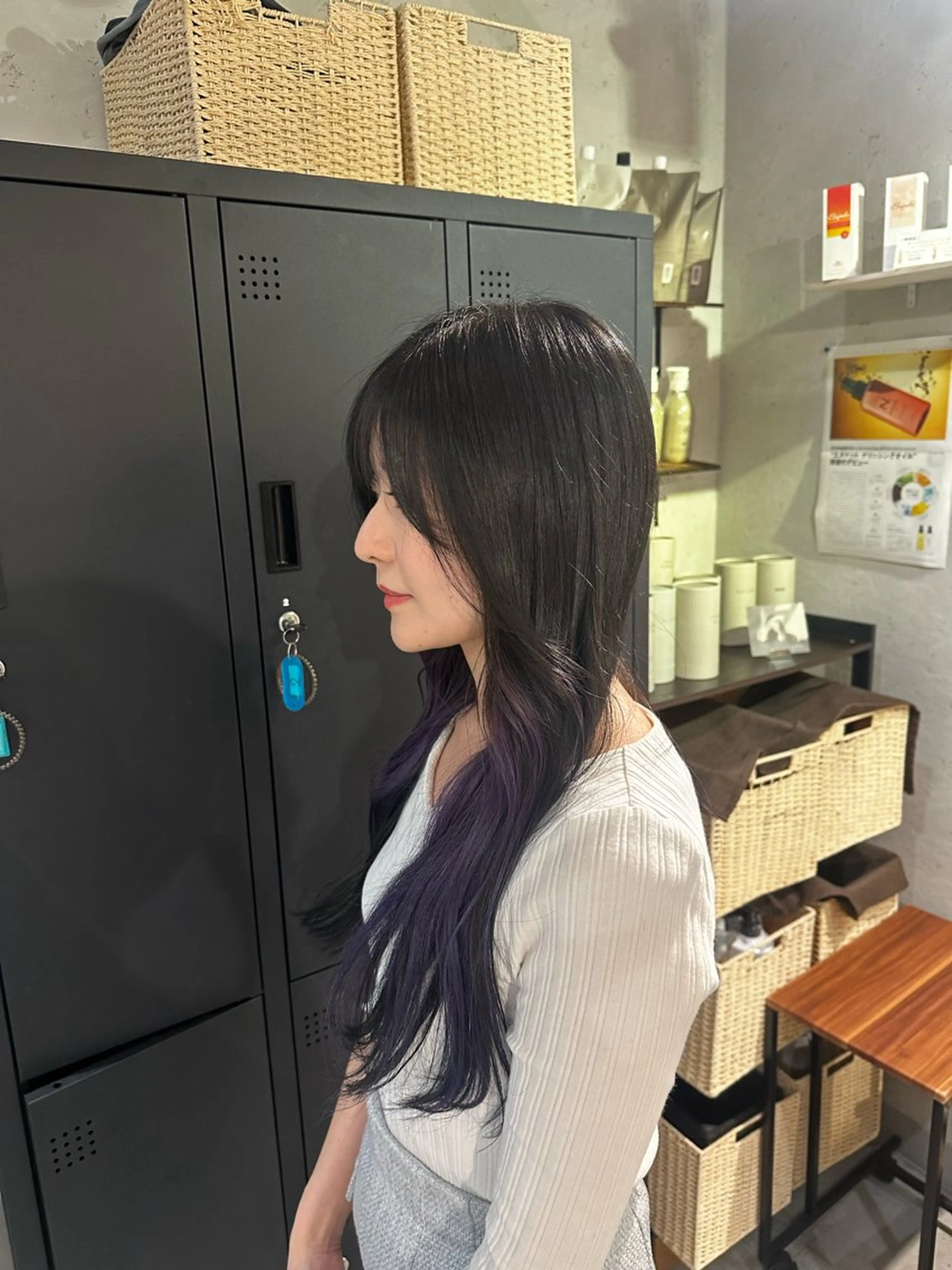 ロング カラー カット ヘアカラー JOS所属・上野/エフェクトブリ ーチ✂︎touiのヘアスタイル