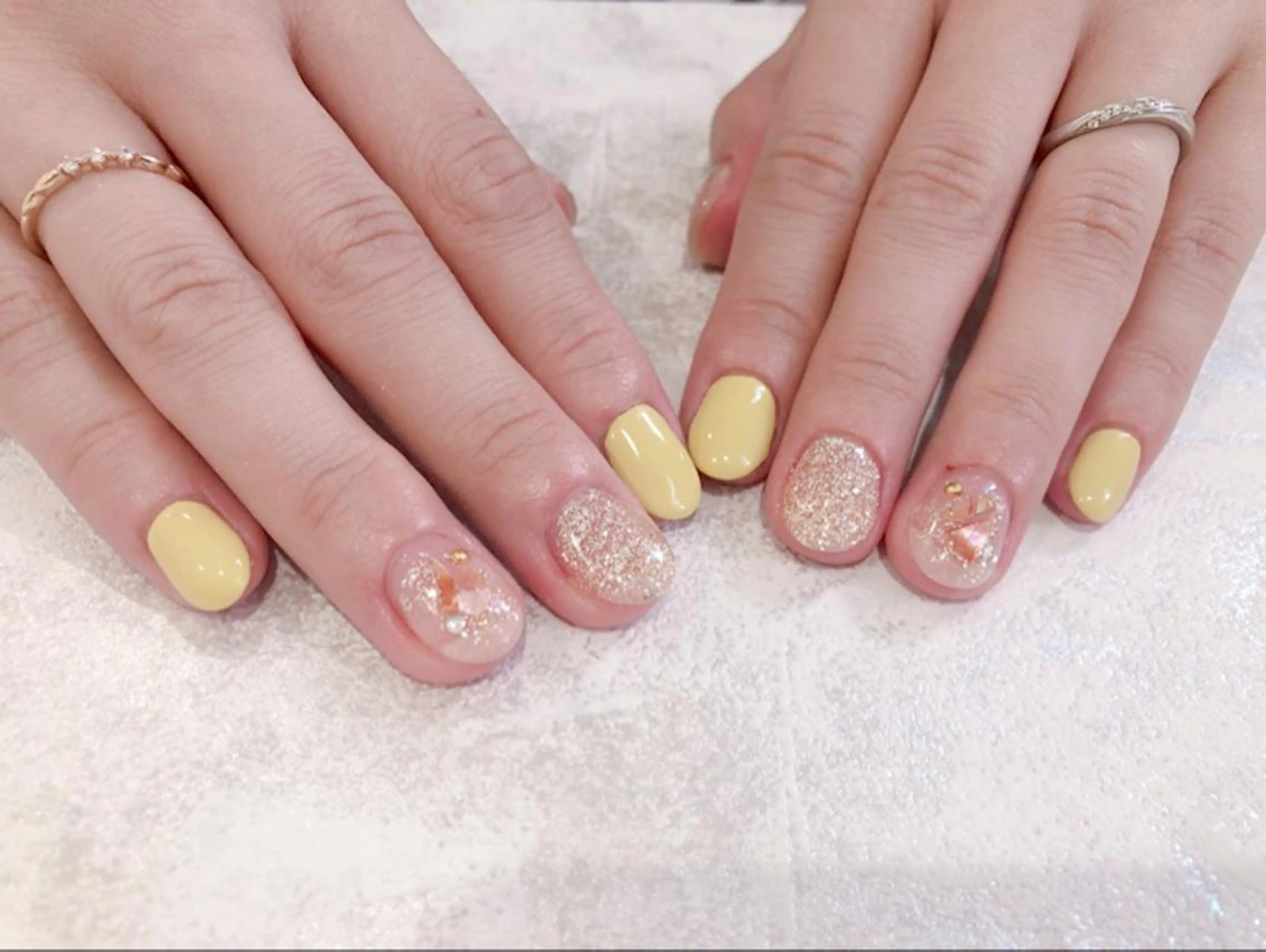 ミディアム キッズ ネイル ジェルネイル パラジェル ピスタチオネイル Luana nail (ルアナネイル)のネイルデザイン