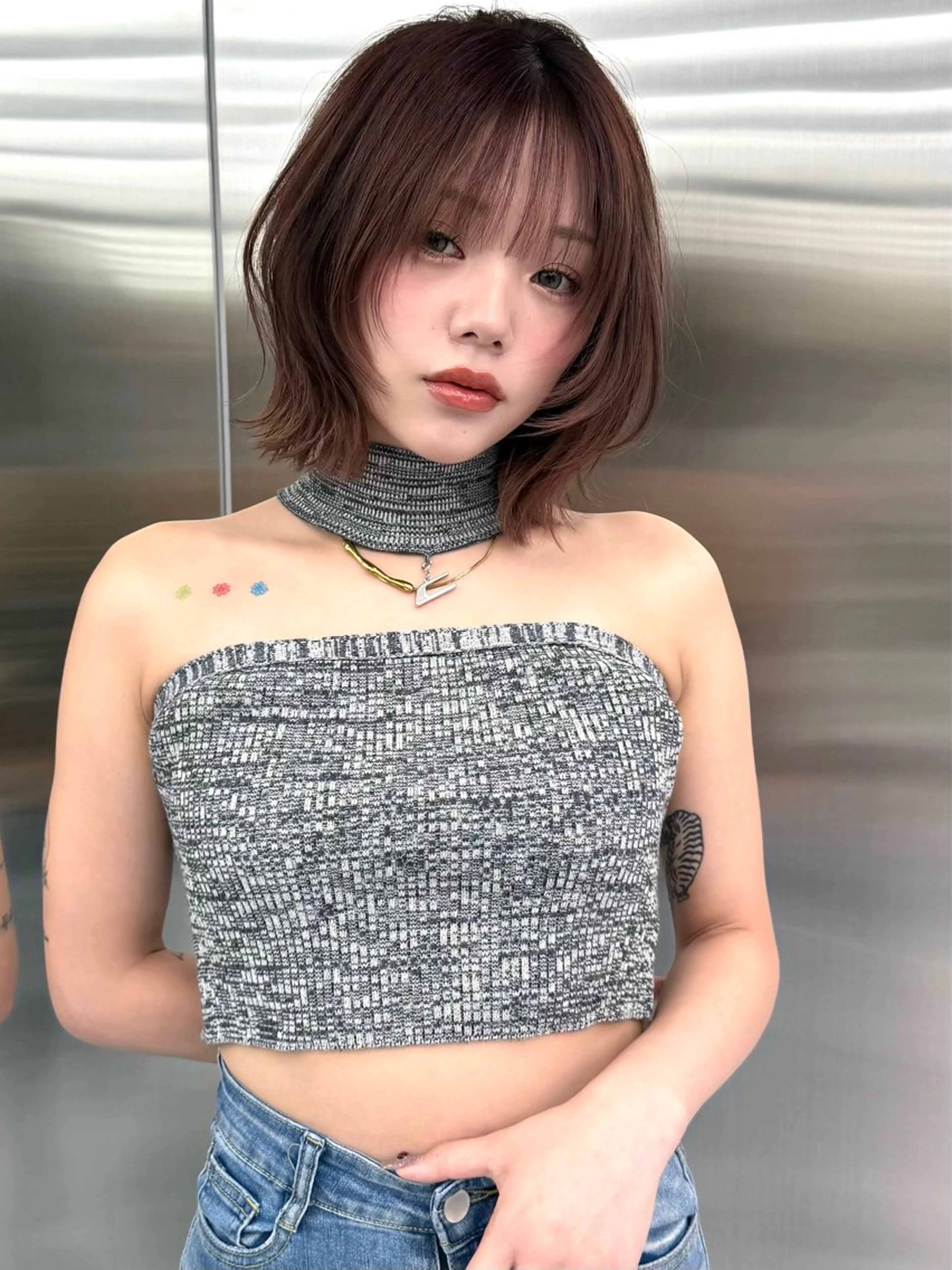 ショート ボブレイヤー ボブ くびれヘア ハッシュカット 髪質改善 カット トリートメント AIVAN所属・似合わせカット Todaのヘアスタイル