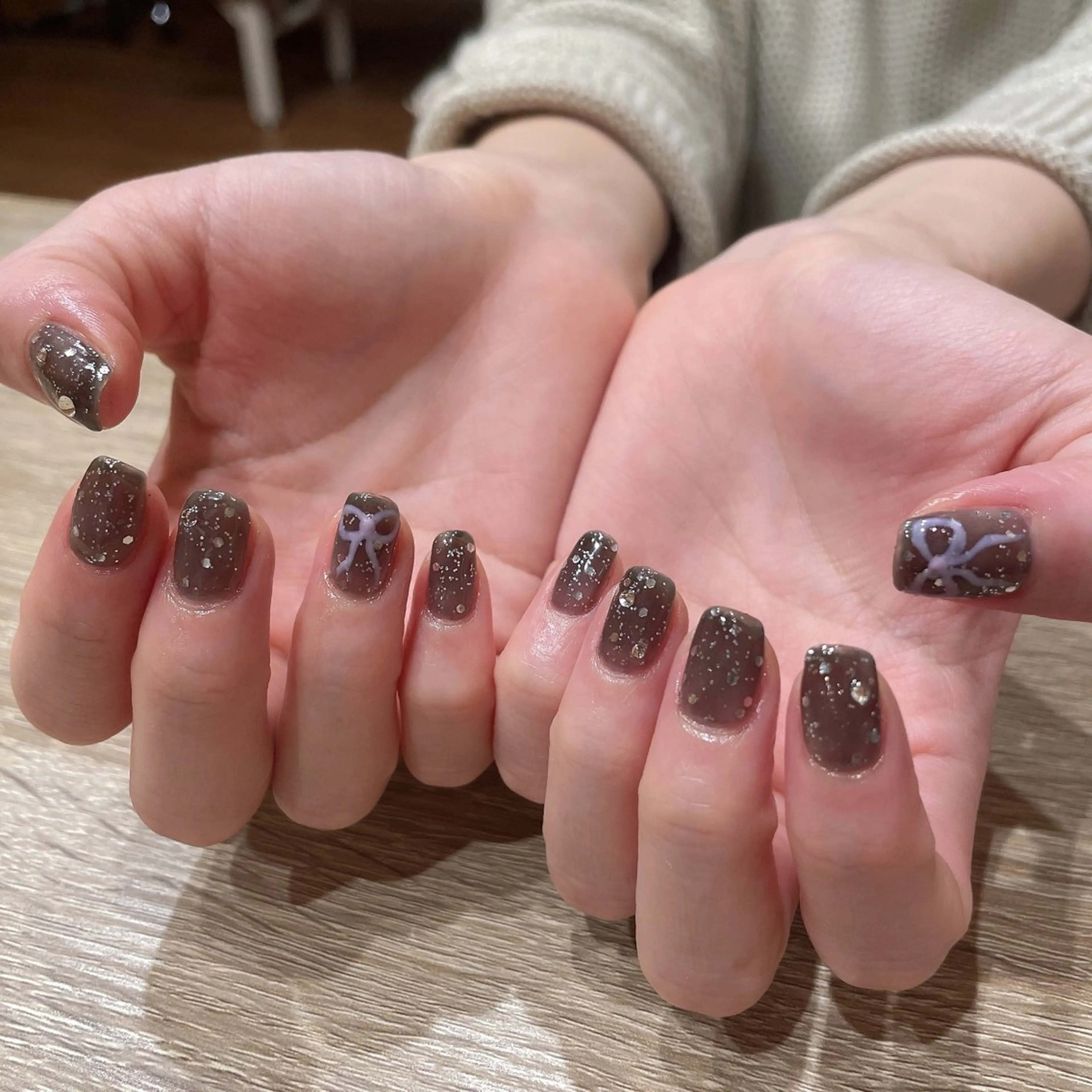 ネイル アートネイル ラメ(グリッター) ハンドネイル liberté所属・liberté🫧 新小岩のネイルデザイン