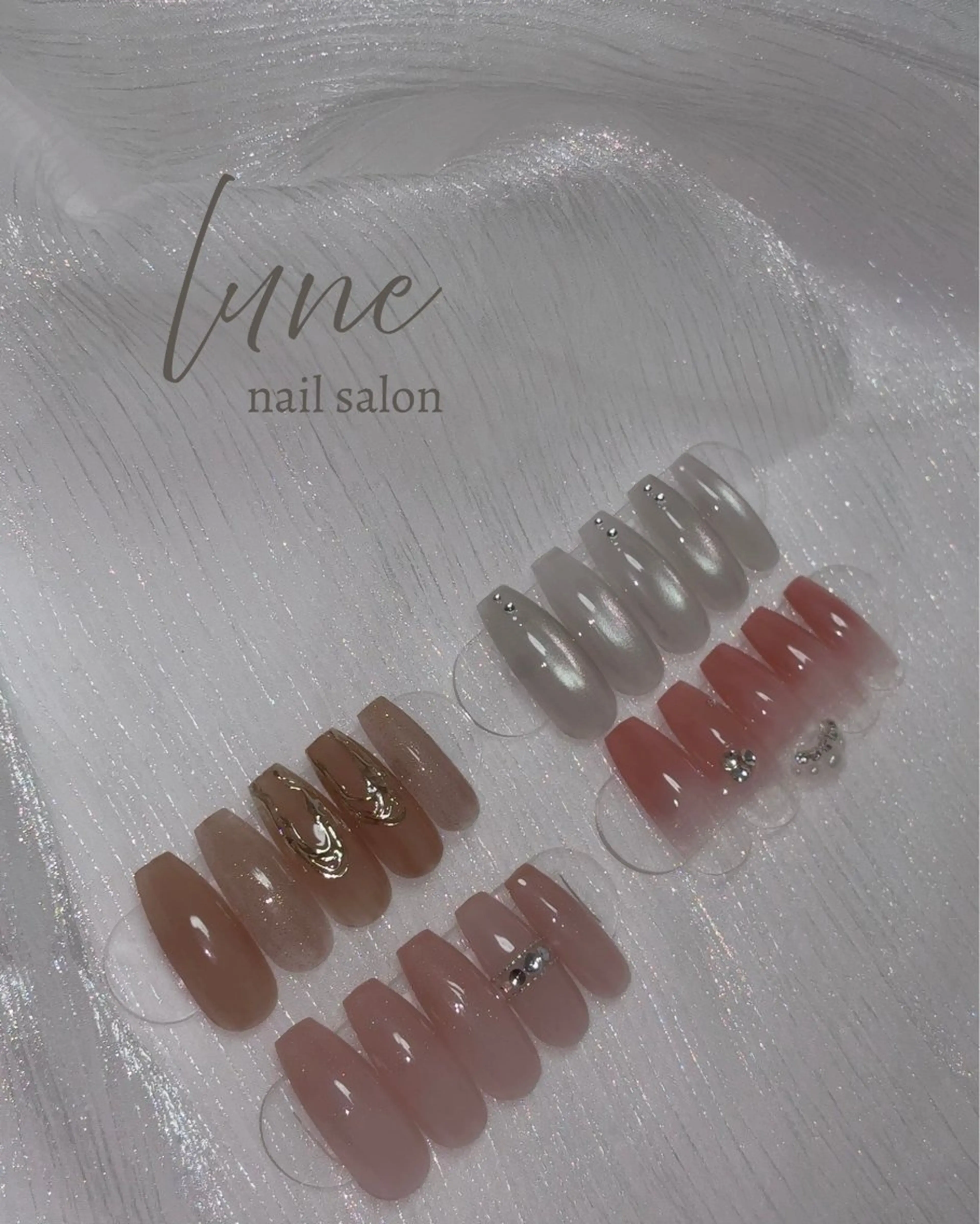 ネイル マグネットネイル ハンドネイル nail salon luneのネイルデザイン