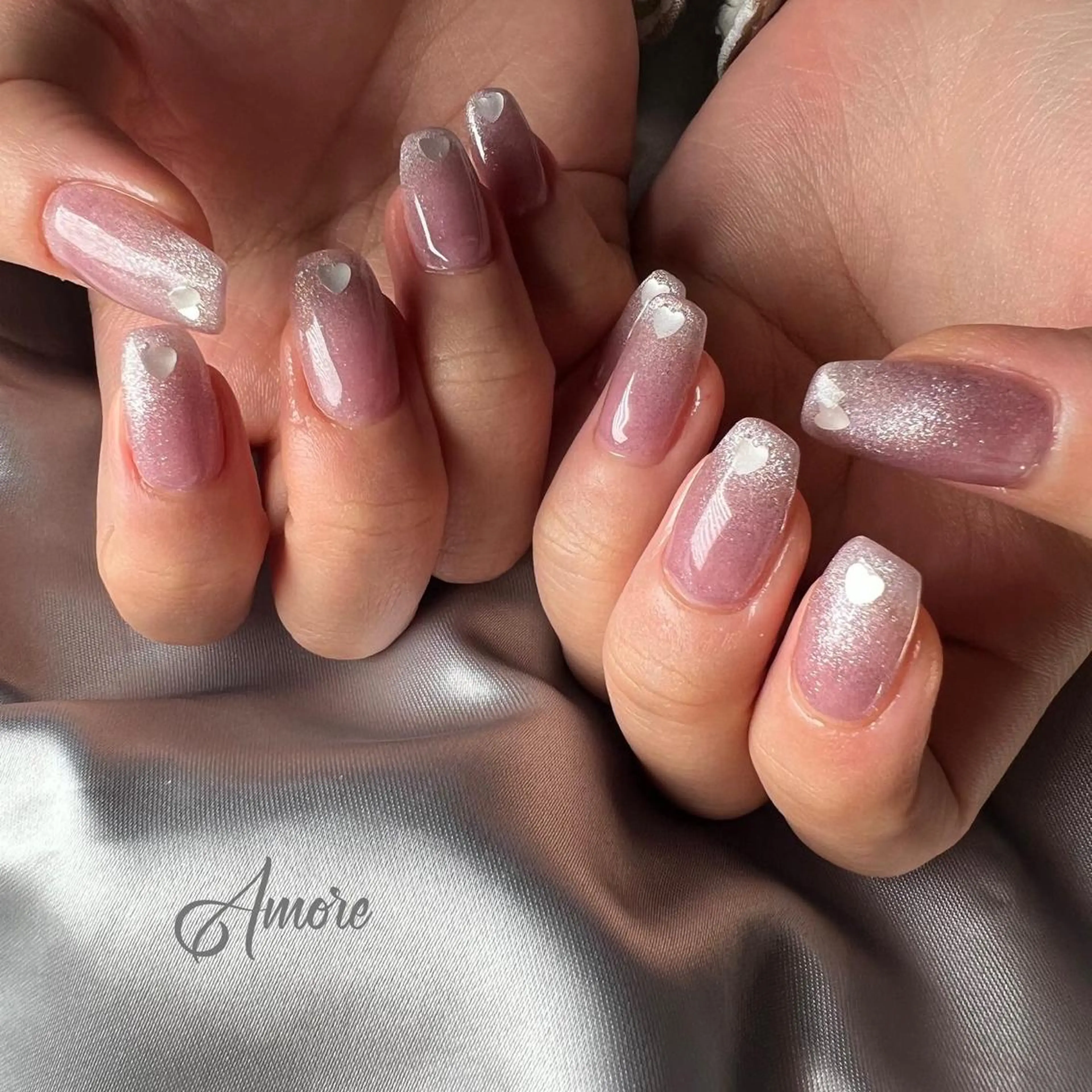 ネイル ジェルネイル ミラーネイル オフィスネイル パラジェル You kyehwaのネイルデザイン