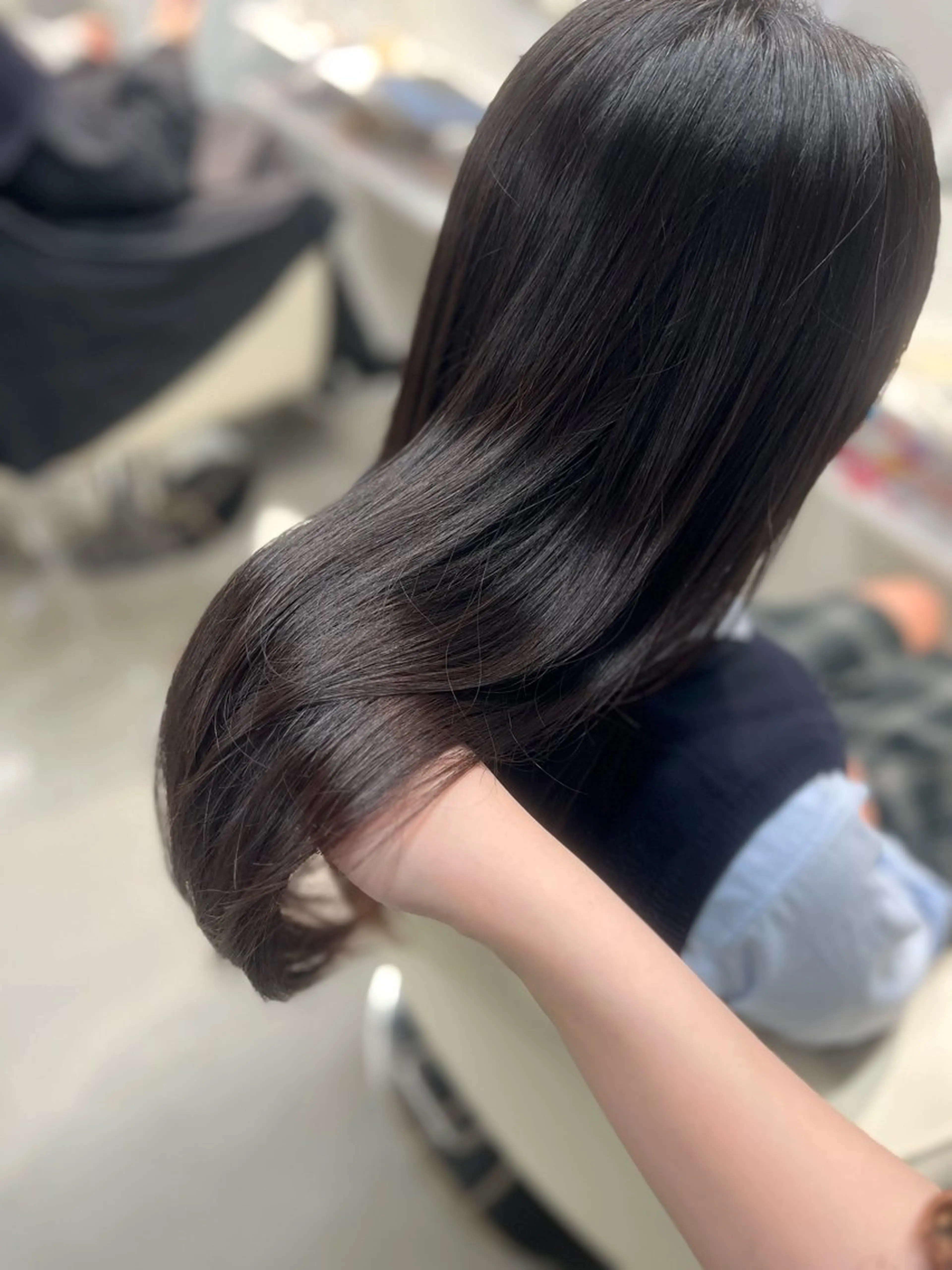 ロング カット 縮毛矯正 涼音 🫧前髪お助け美容師のヘアスタイル