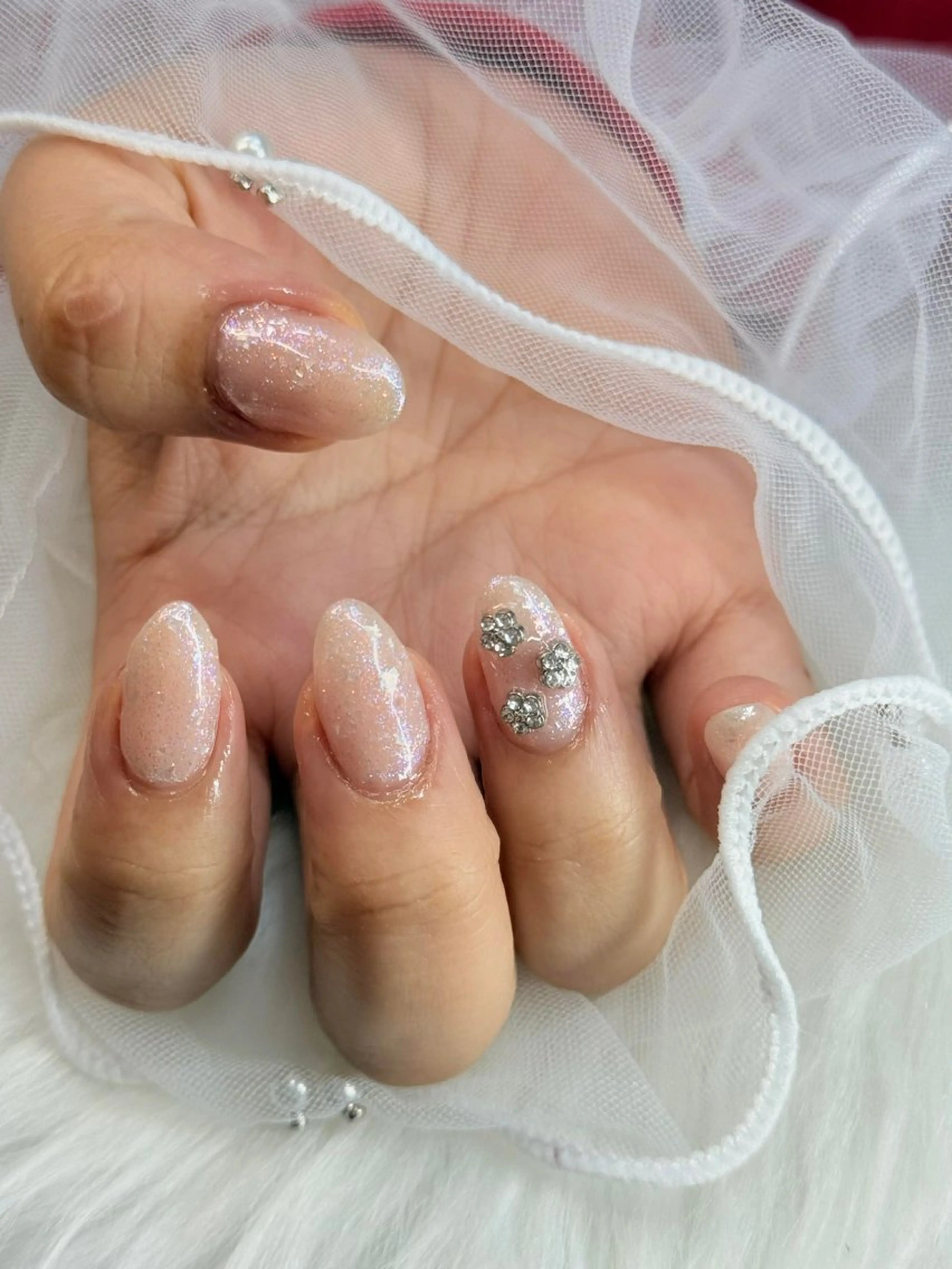 ネイル キラキラネイル HANA Nail 自宅ネイルサロンのネイルデザイン