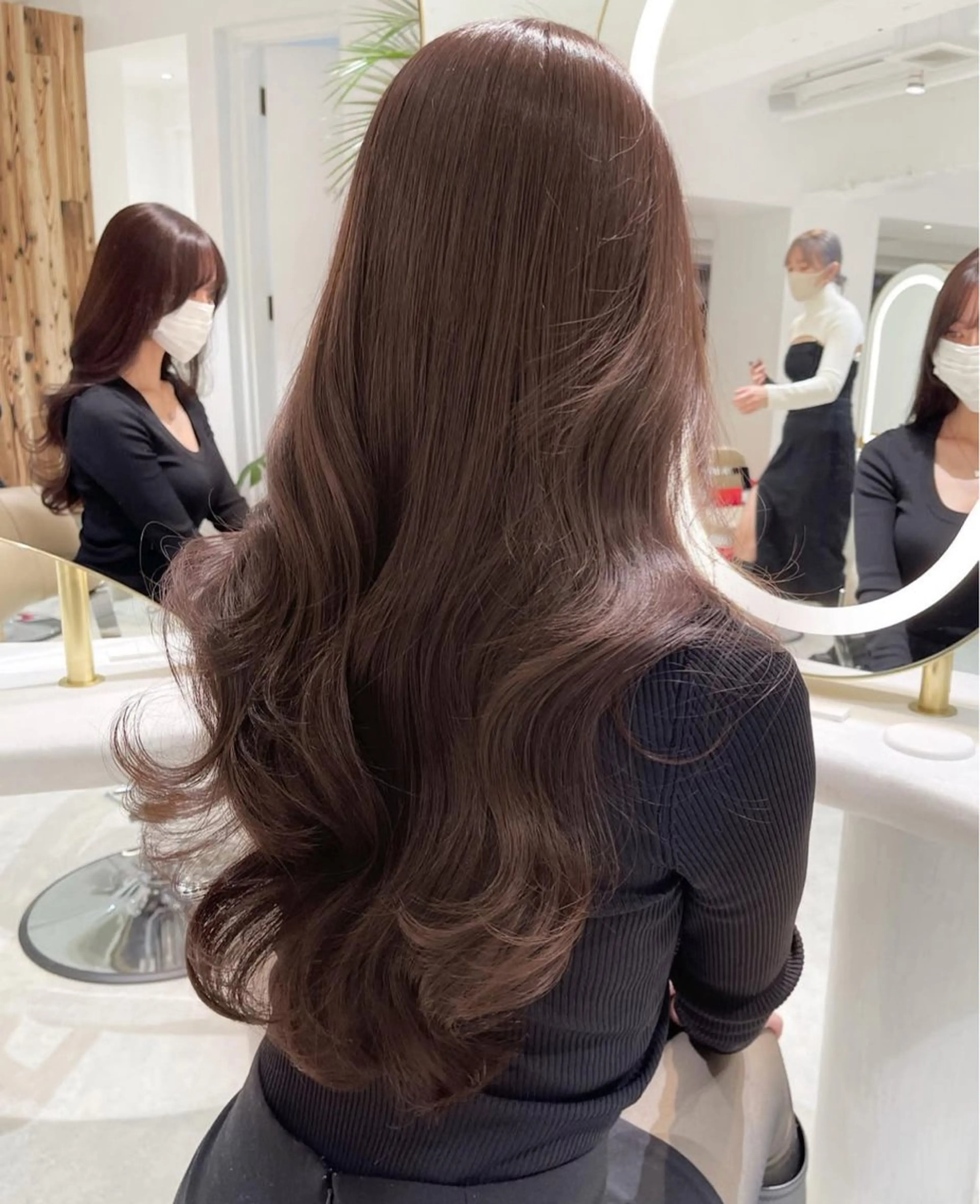 ロング カラー レイヤーカット ❄️暗髪/透明感❄️ /reyのヘアスタイル