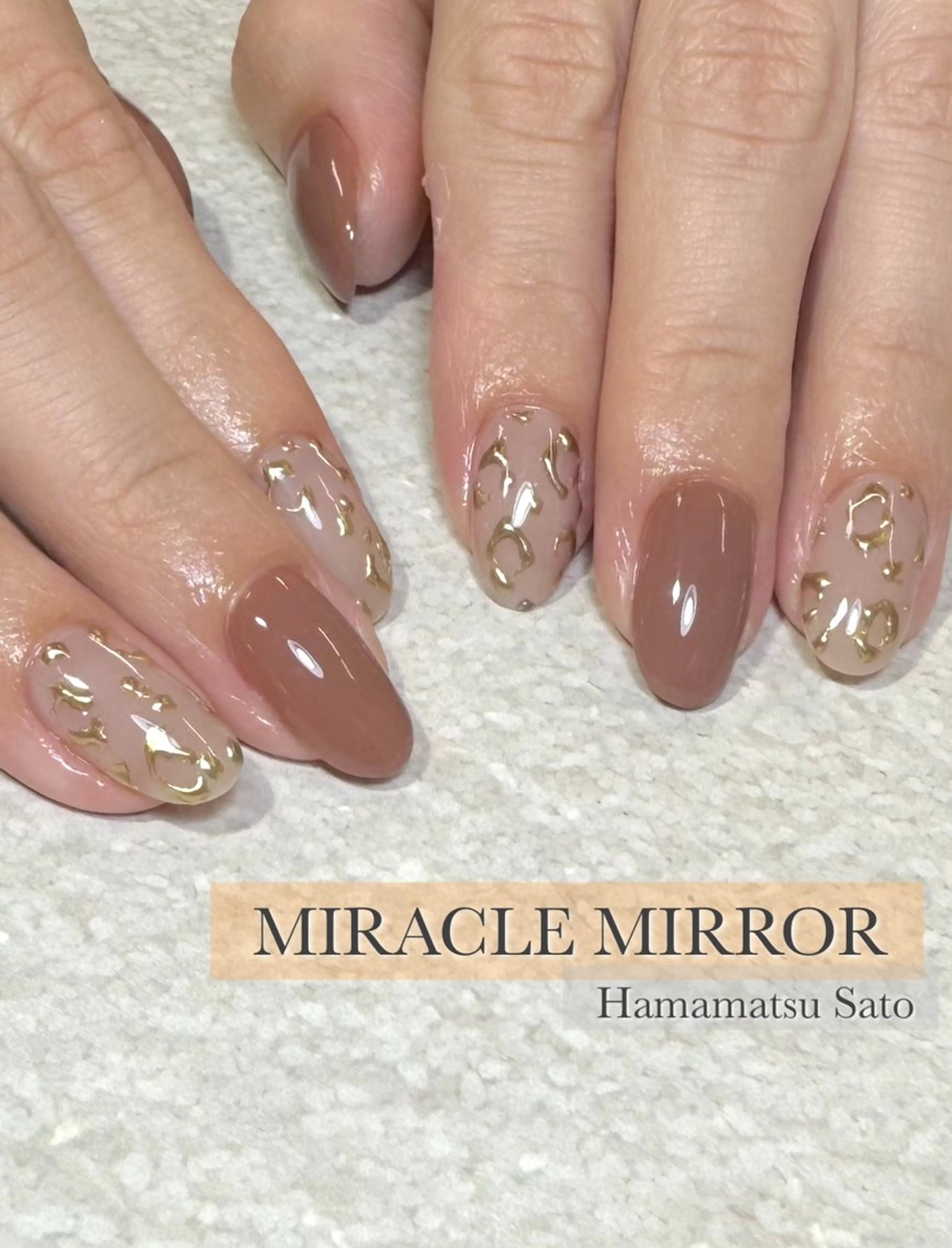 ネイル ミラクルミラー 町野のネイルデザイン