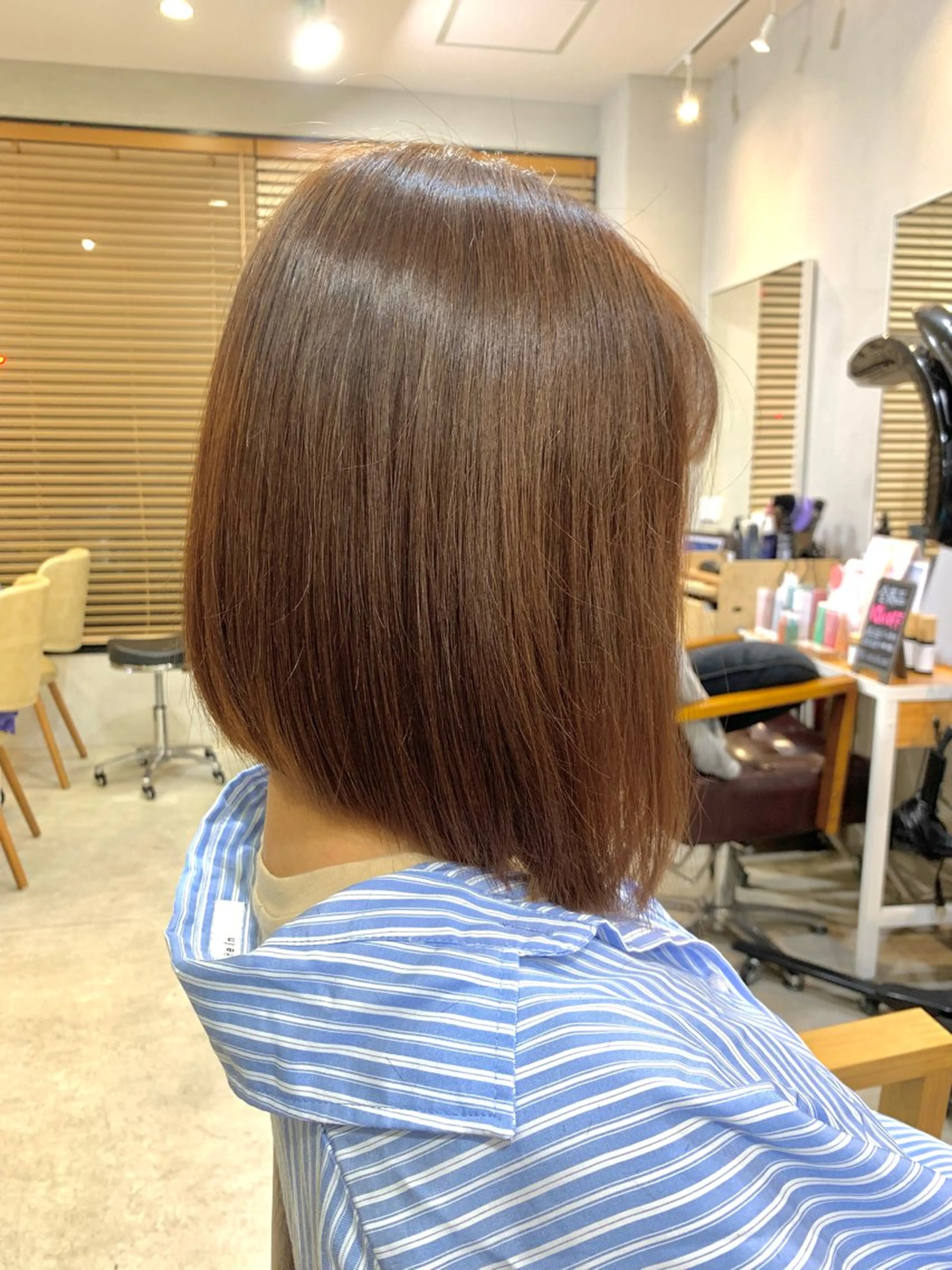ミディアム カラー ボブ 🟢三上亮/ Relation🟢のヘアスタイル