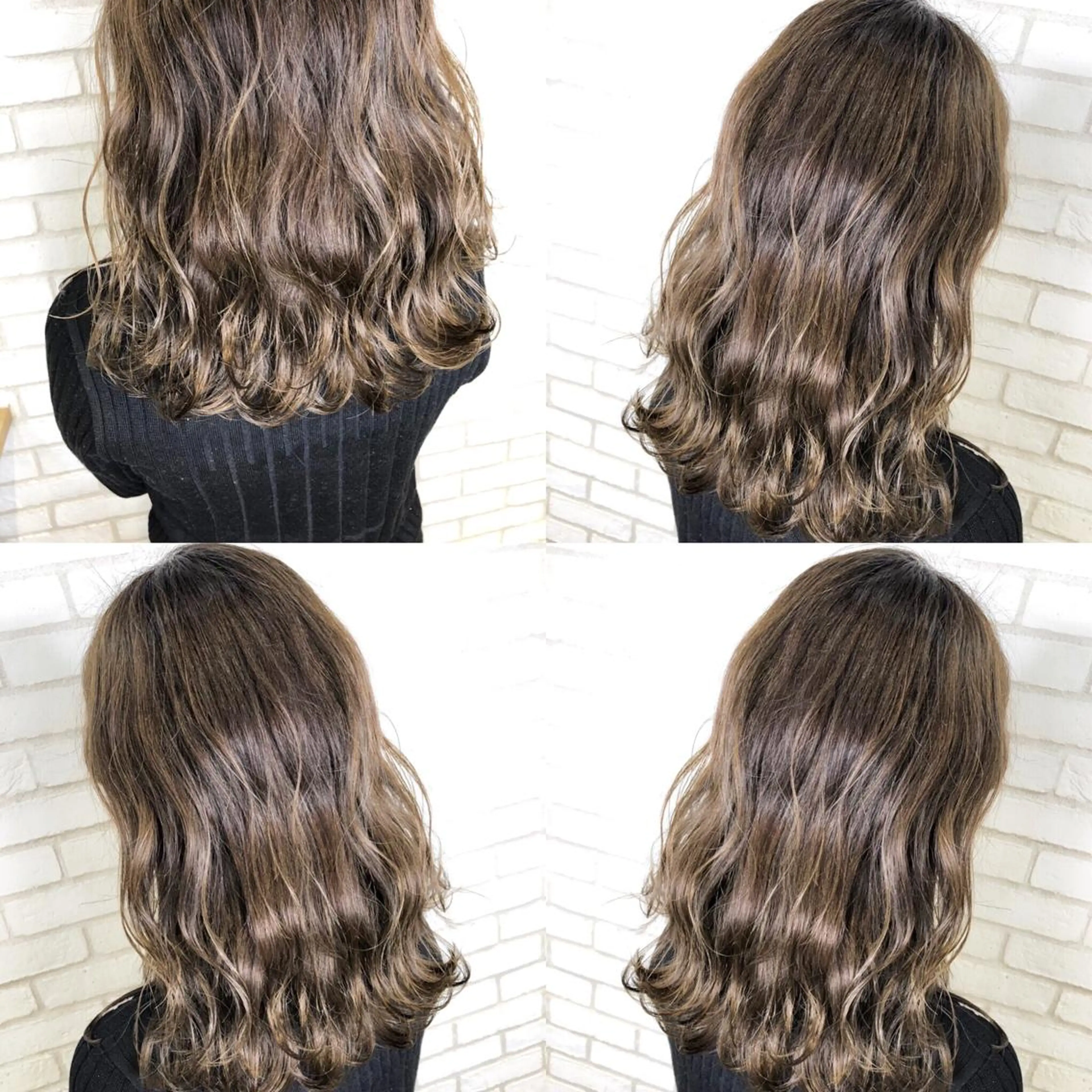 セミロング 3Dハイライト ハイライト 佐藤 高徳のヘアスタイル