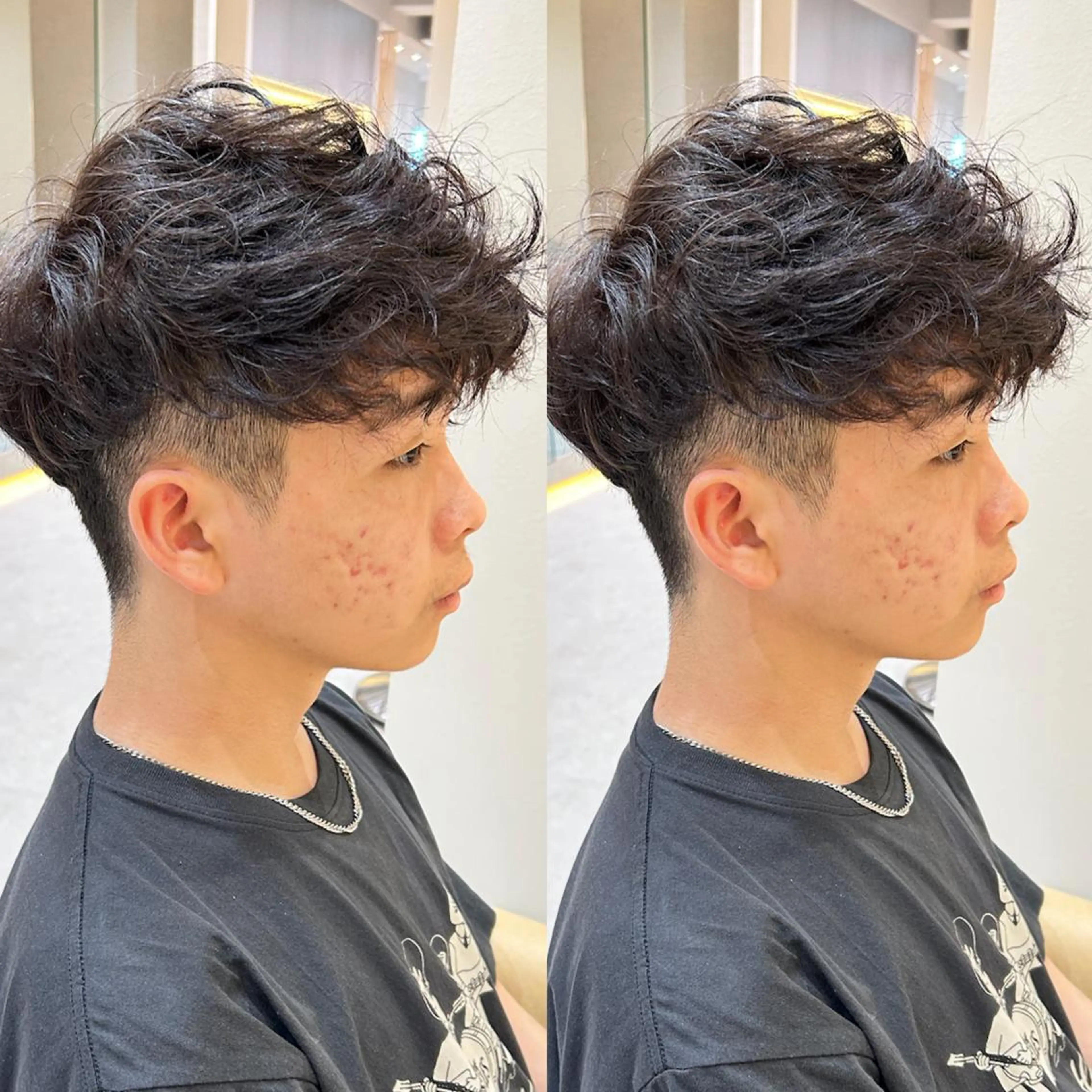 パーマ メンズ カット パーマ 大人メンズパーマ メンズ特化　萱原大幹のヘアスタイル