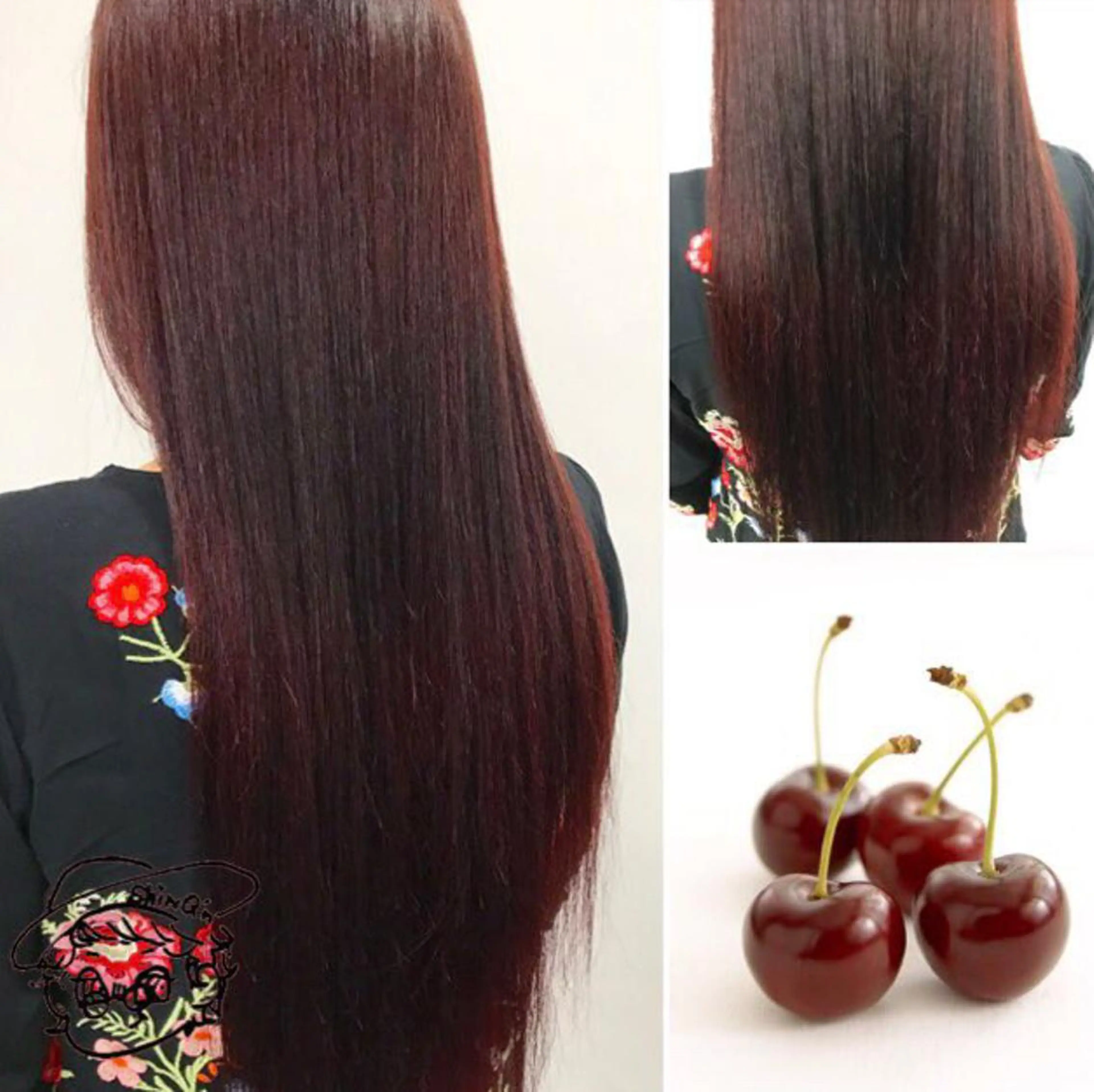 ロング カラー ブリーチ ブリーチなしカラー レッドカラー バイオレットカラー ヘアカラー 🌈推し色派手髪 ハイトーンShinのヘアスタイル