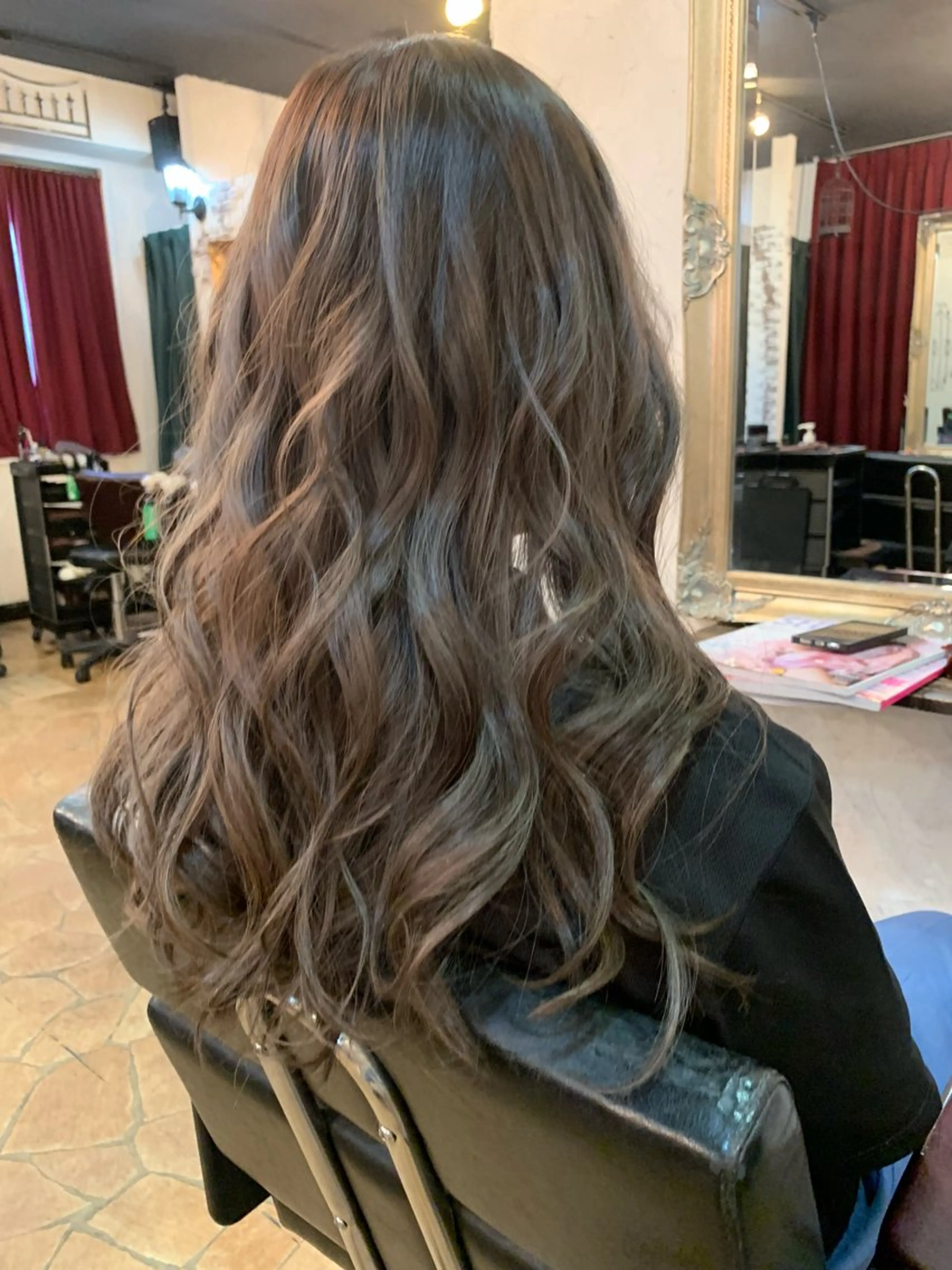 ロング カラー ヘアアレンジ amphihair 高橋祐也のヘアスタイル