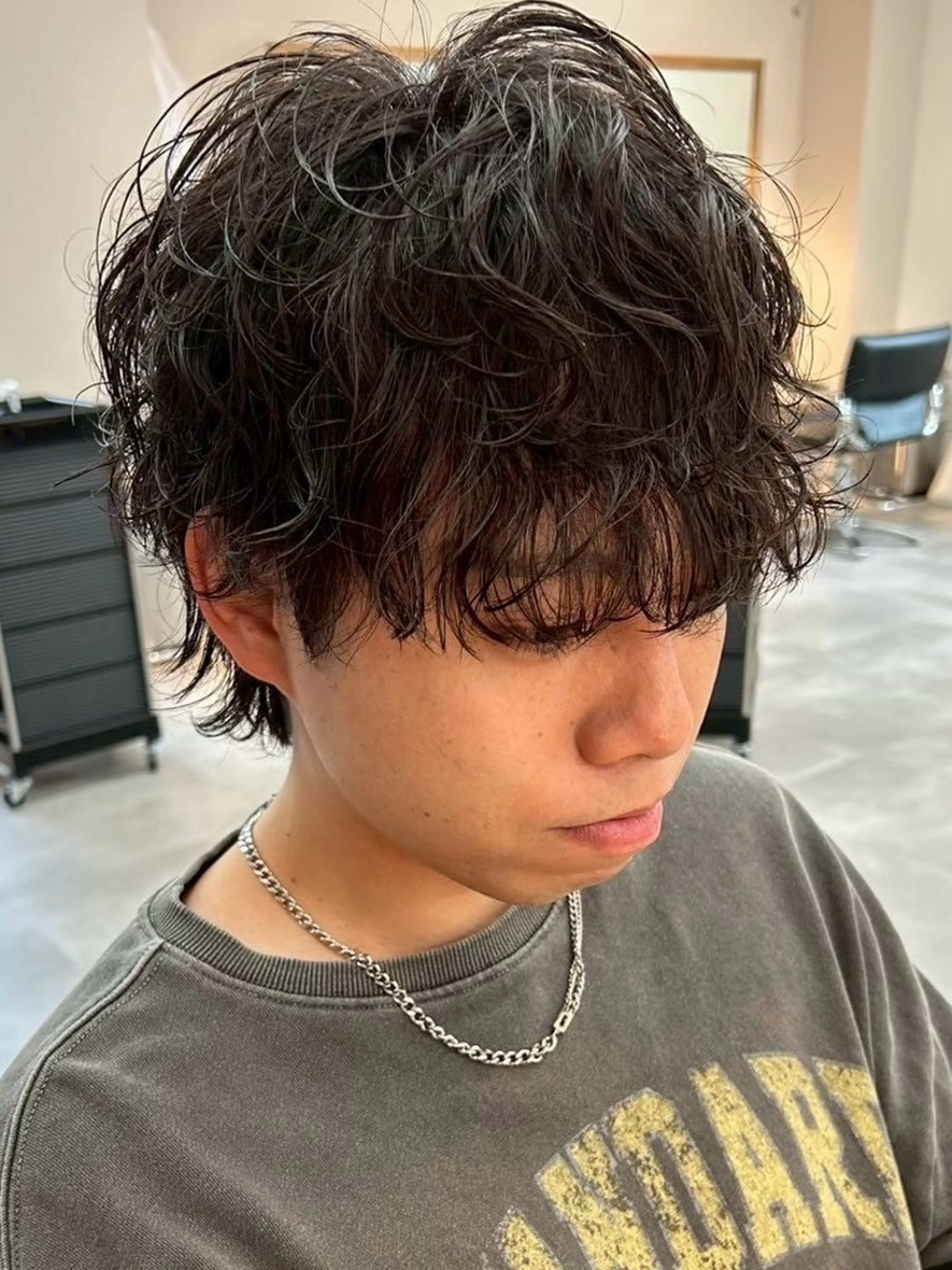 ミディアム メンズパーマ特化 /メンズ支持率◎のヘアスタイル