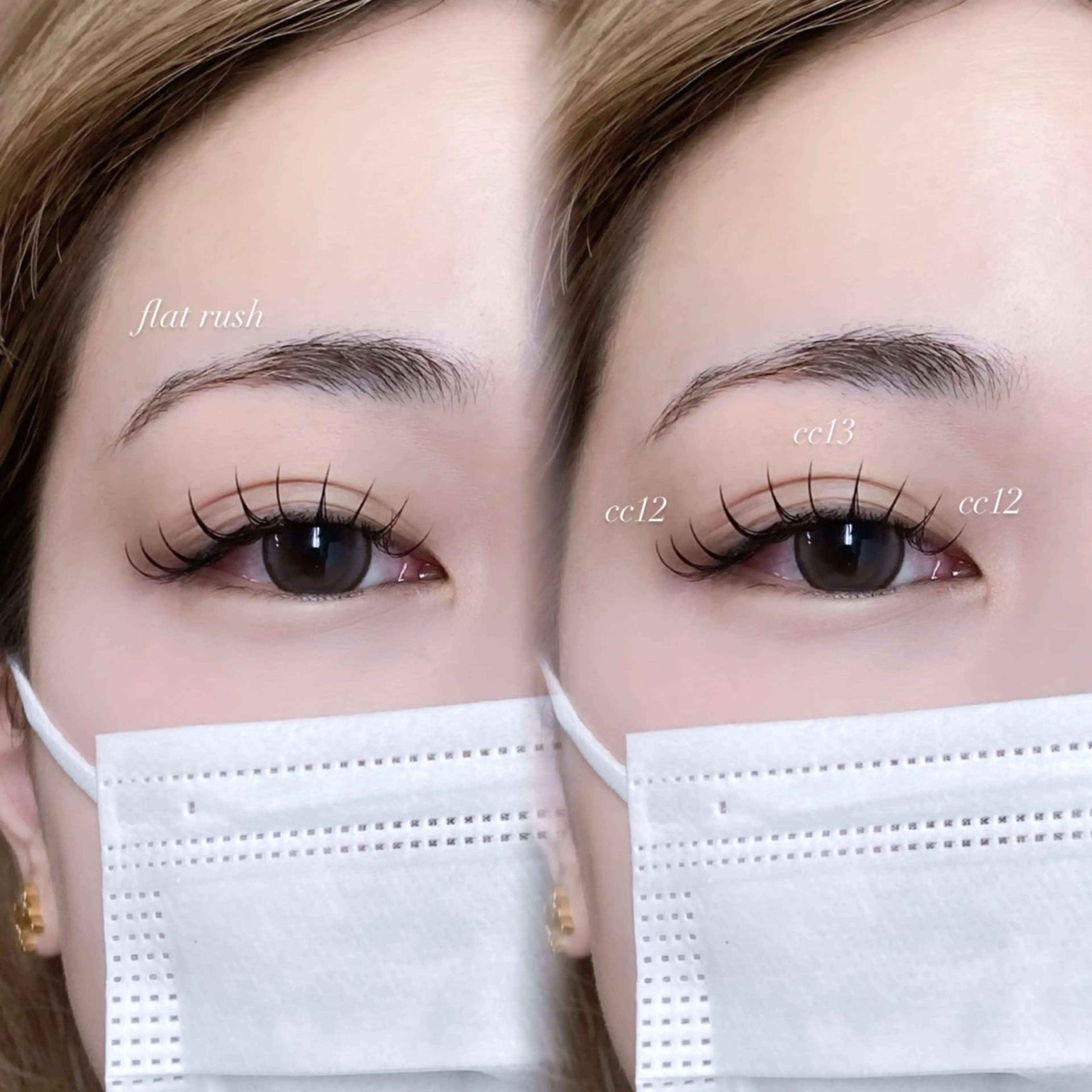 マツエク・マツパ 束感まつ毛 キュート フラットラッシュ マツエク EYELA 🎀遠山の眉毛・アイブロウイメージ