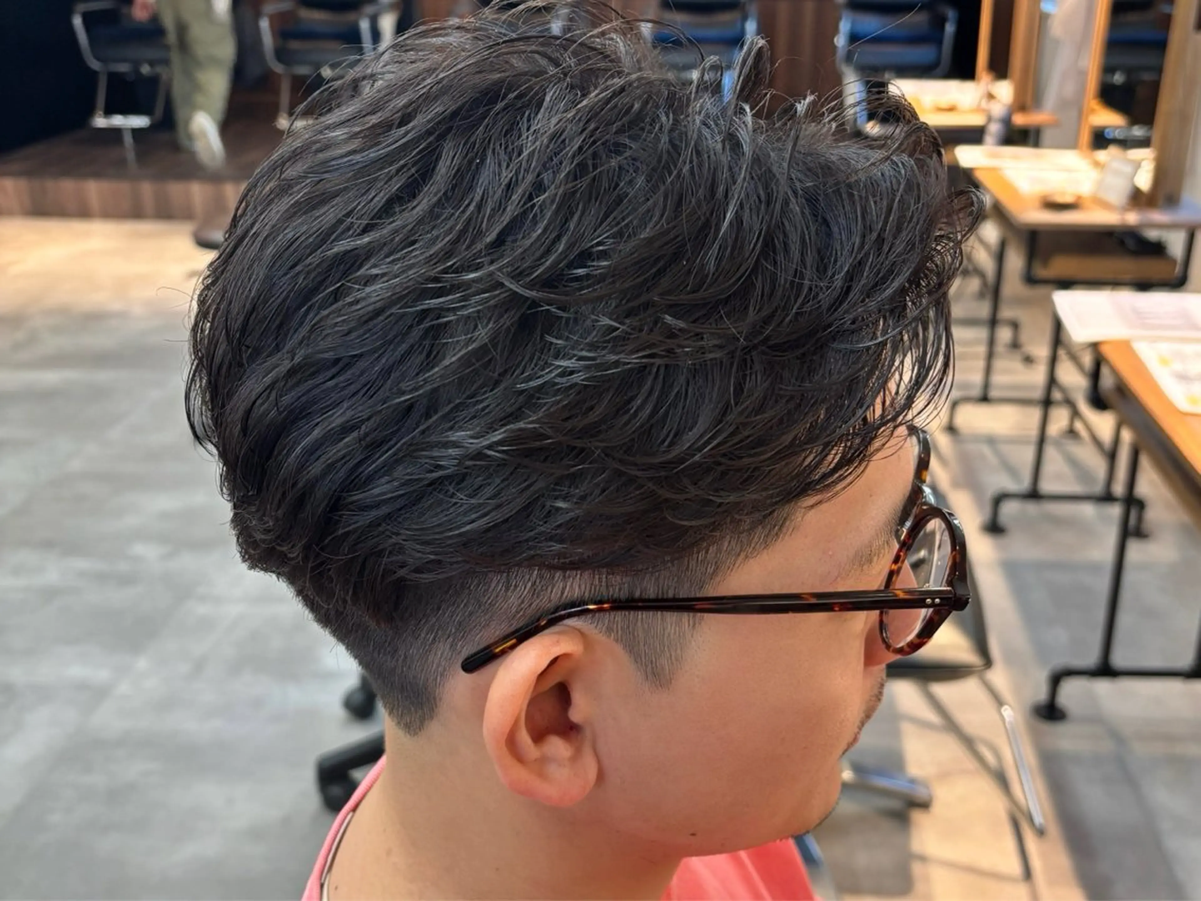 ショート パーマ メンズ カット パーマ 🔥フェードカット/ パーマ特化🔥/森のヘアスタイル
