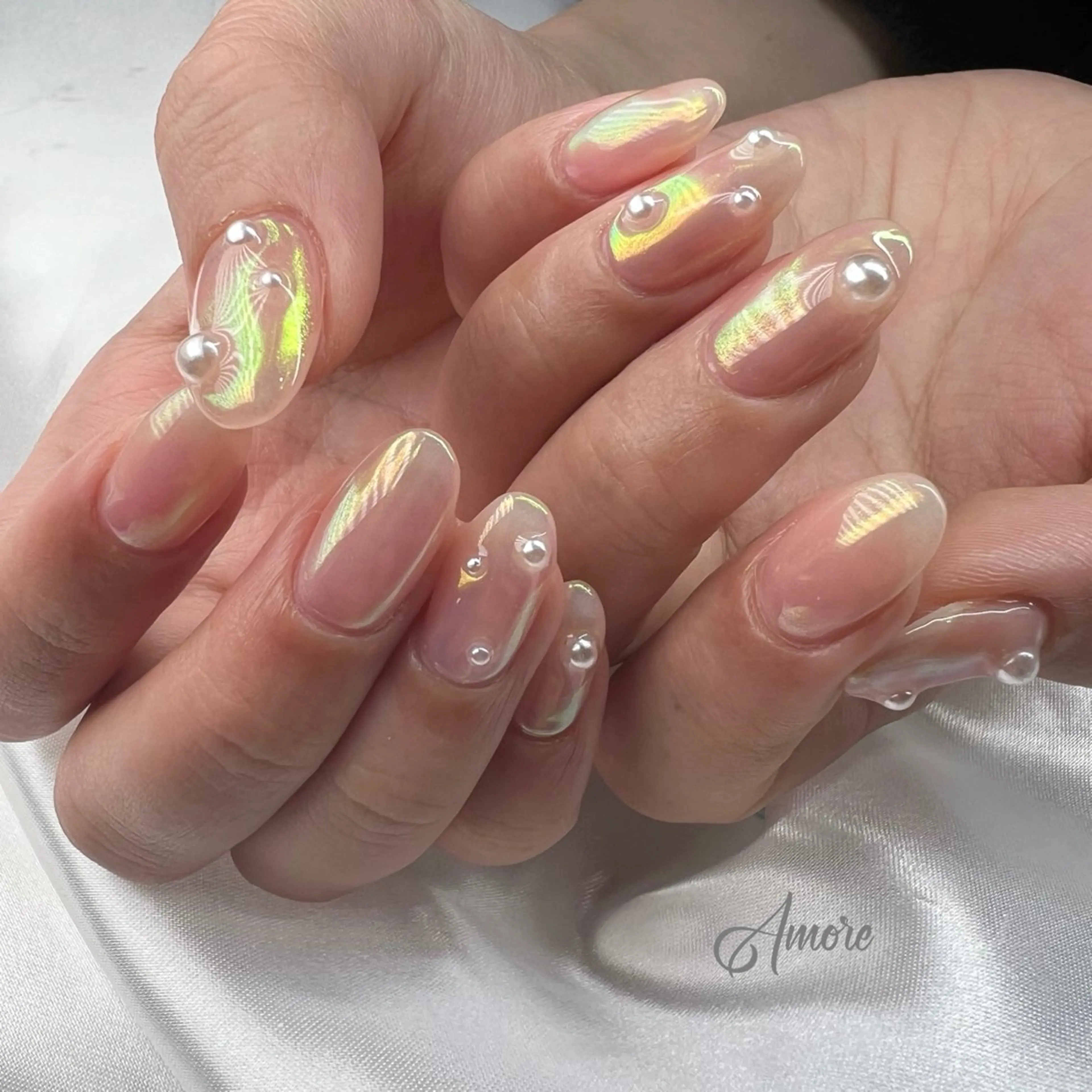 ネイル ジェルネイル キラキラネイル 韓国ネイル パラジェル You kyehwaのネイルデザイン