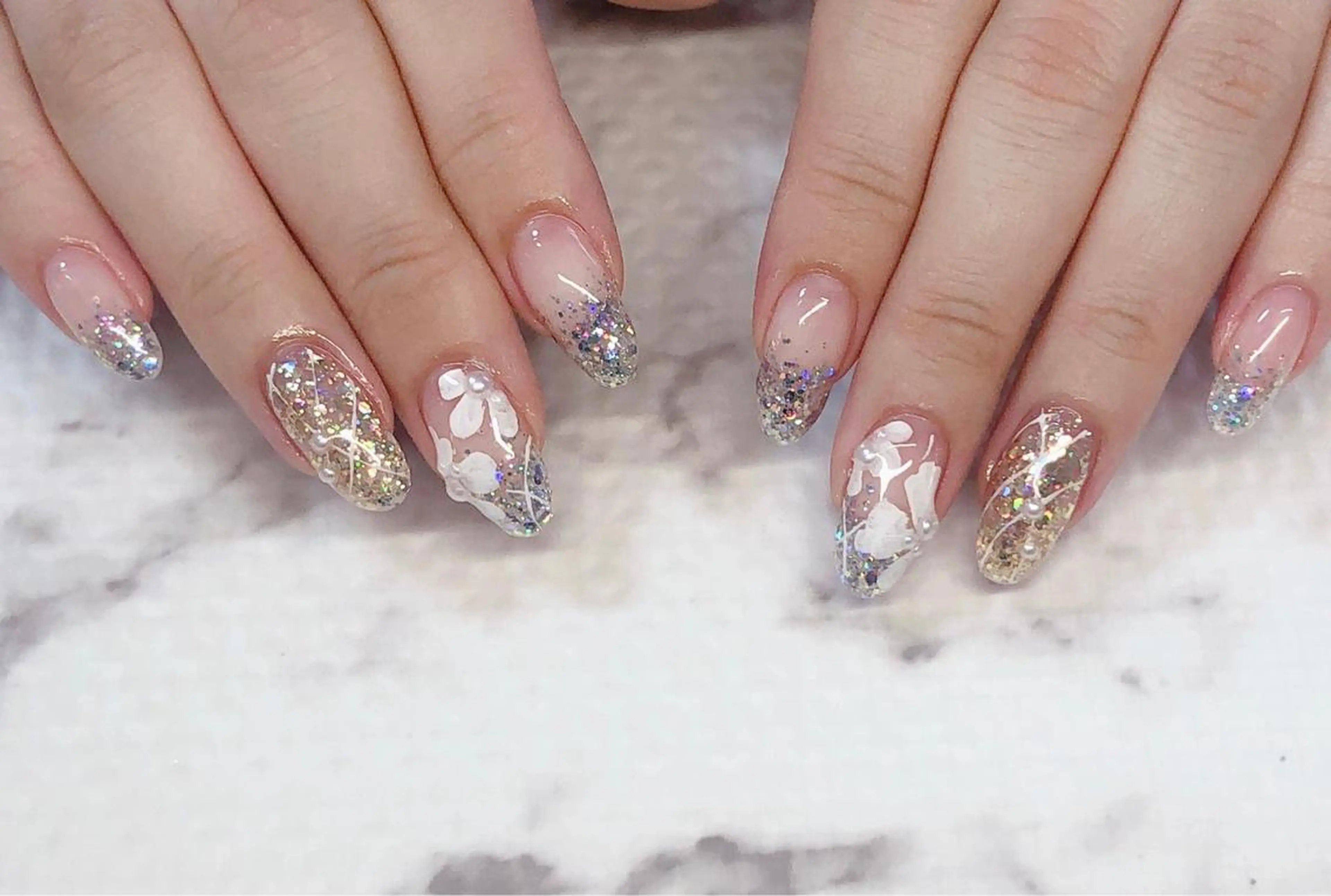 ネイル フットネイル グリーン オフィスネイル ワンカラーネイル 春ネイル Lily Blancheのその他イメージ