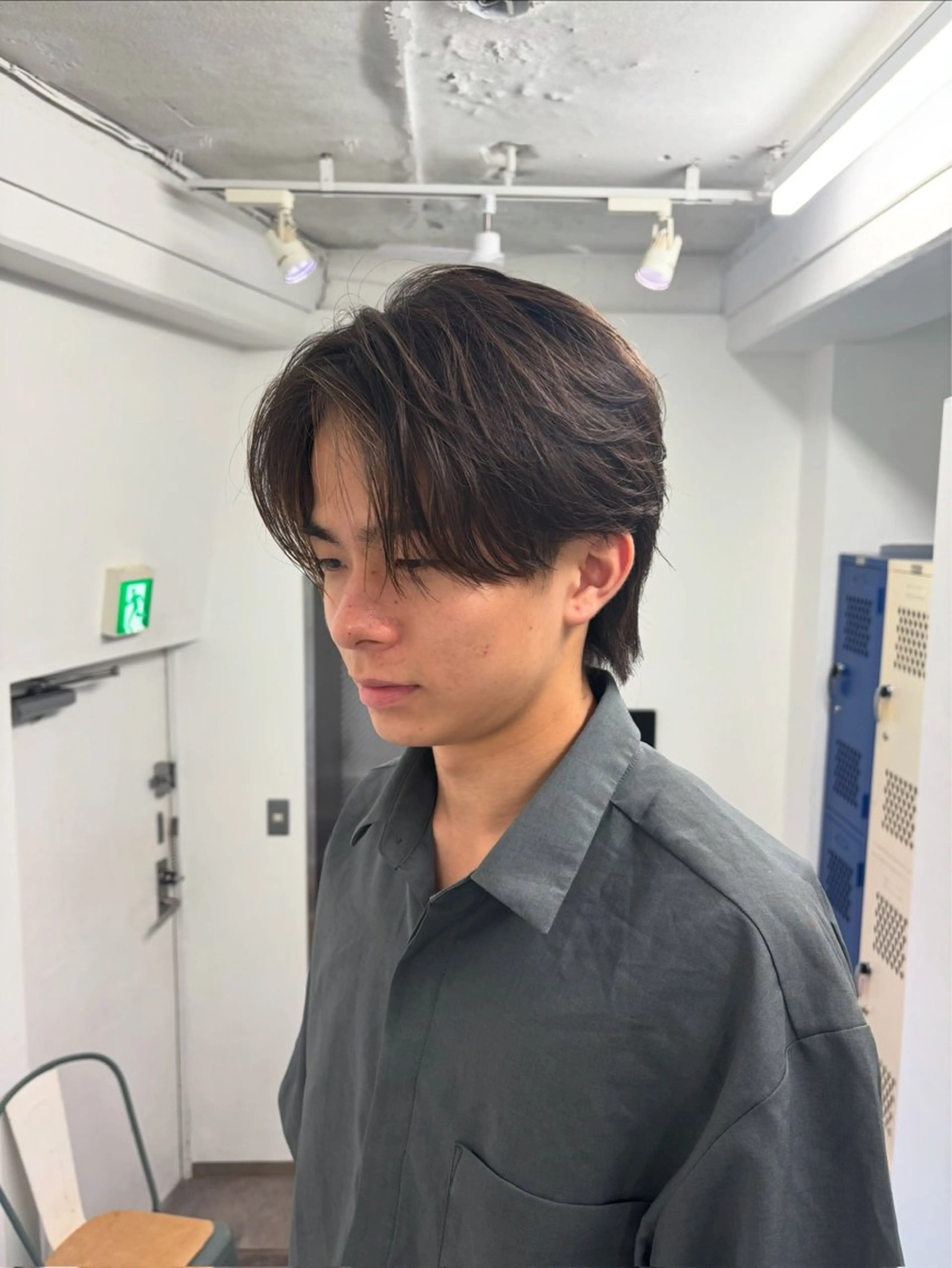 ショート メンズ センターパート カット 【メンズヘア特化】 オオヤチユソラのヘアスタイル