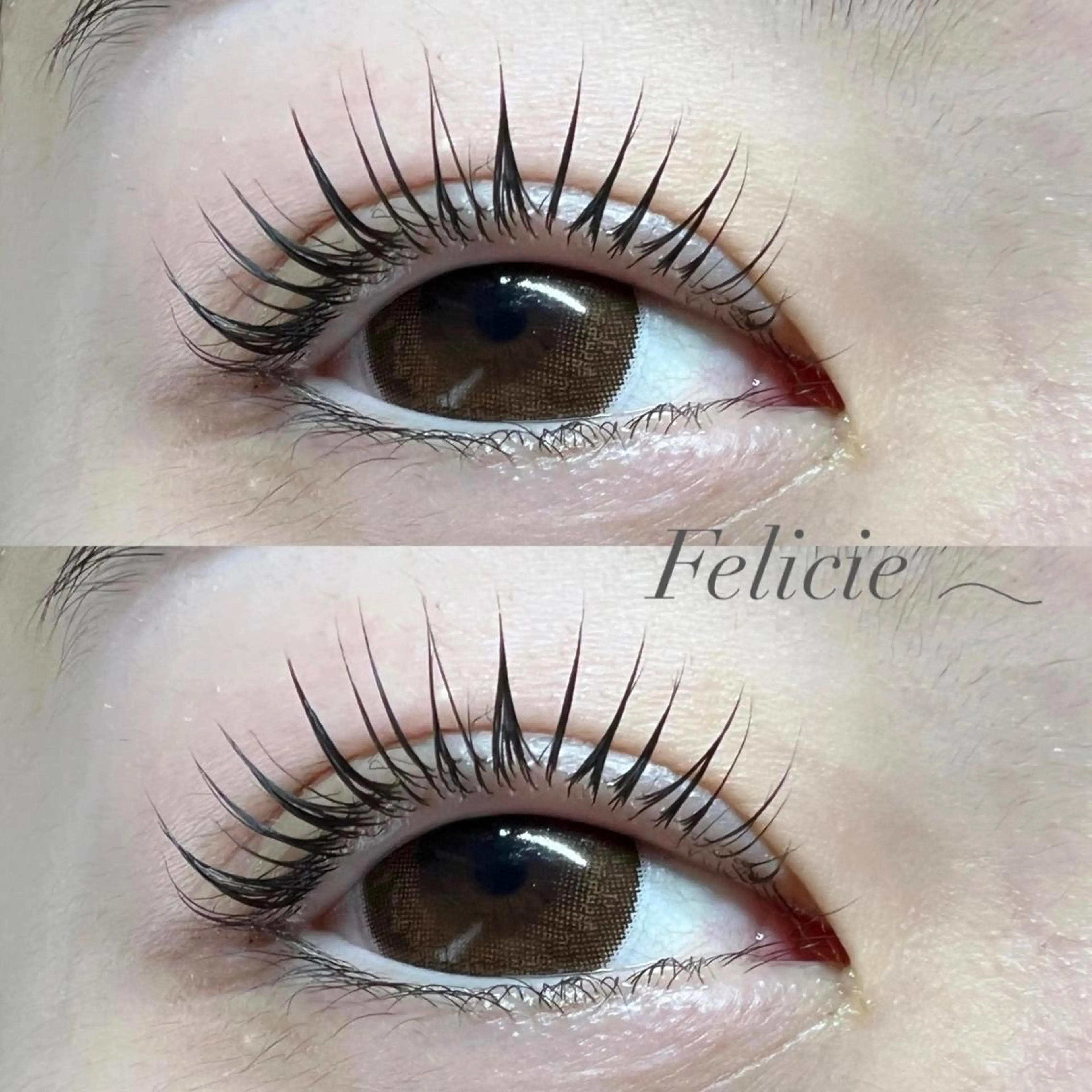 マツエク・マツパ パリジェンヌラッシュリフト Felicie＊ Sayakaのマツエク・マツパデザイン