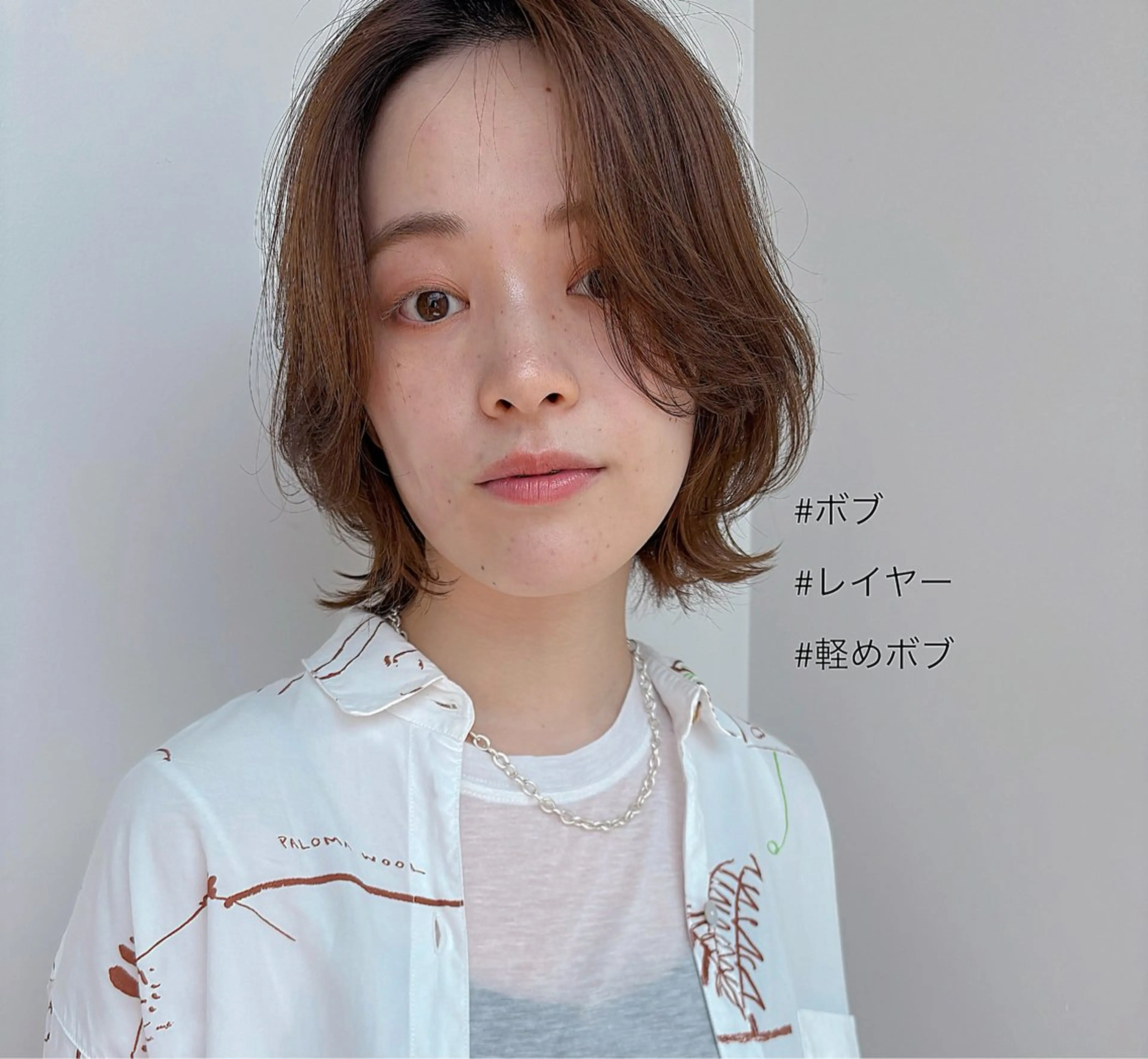 ショート ボブレイヤー ボブ レイヤーカット ボブ/ミディアム 親しみやすさ/さくらのヘアスタイル