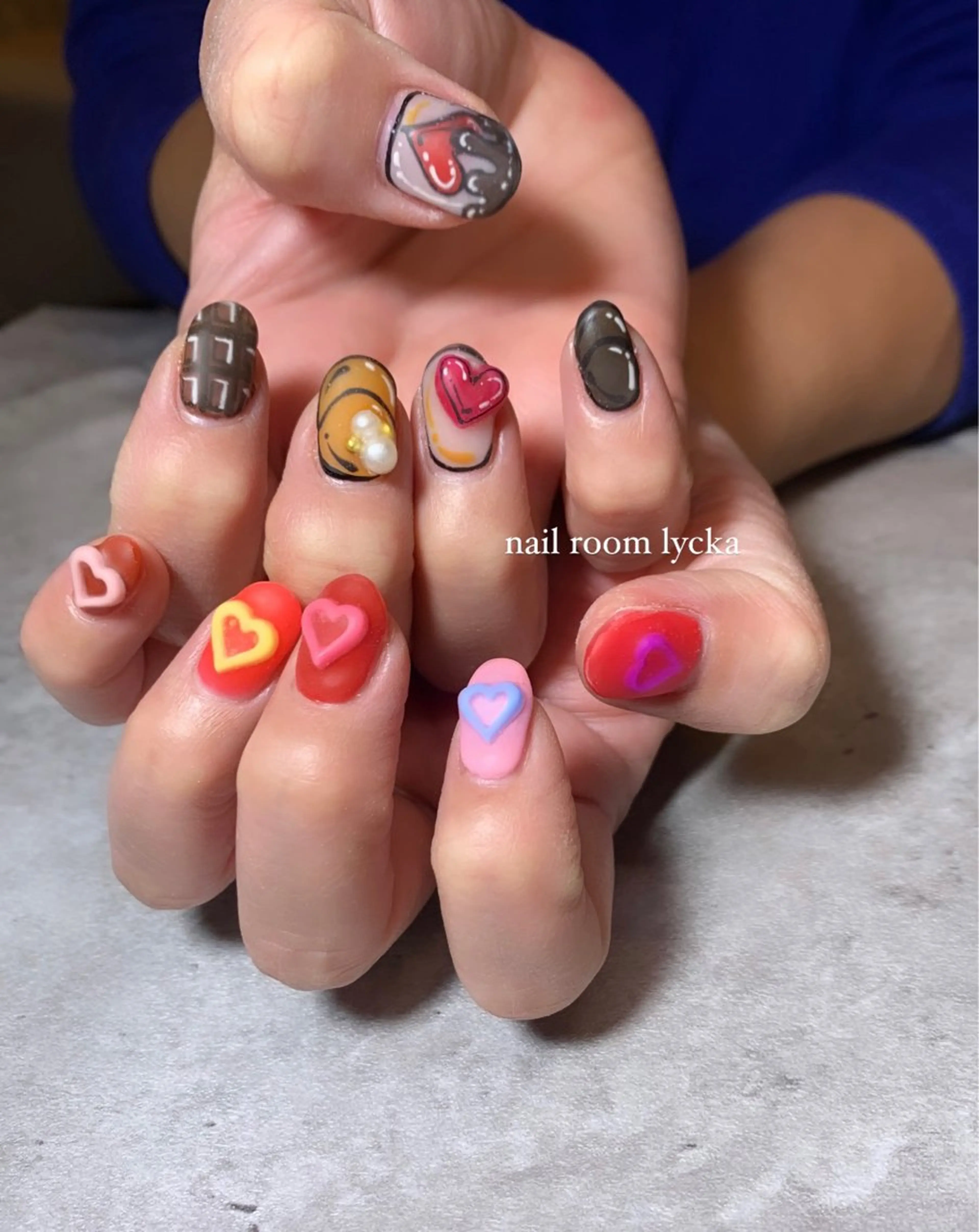 ネイル ﾈｲﾙﾙｰﾑﾘｯｶ 𝐦𝐚𝐲𝐮のネイルデザイン