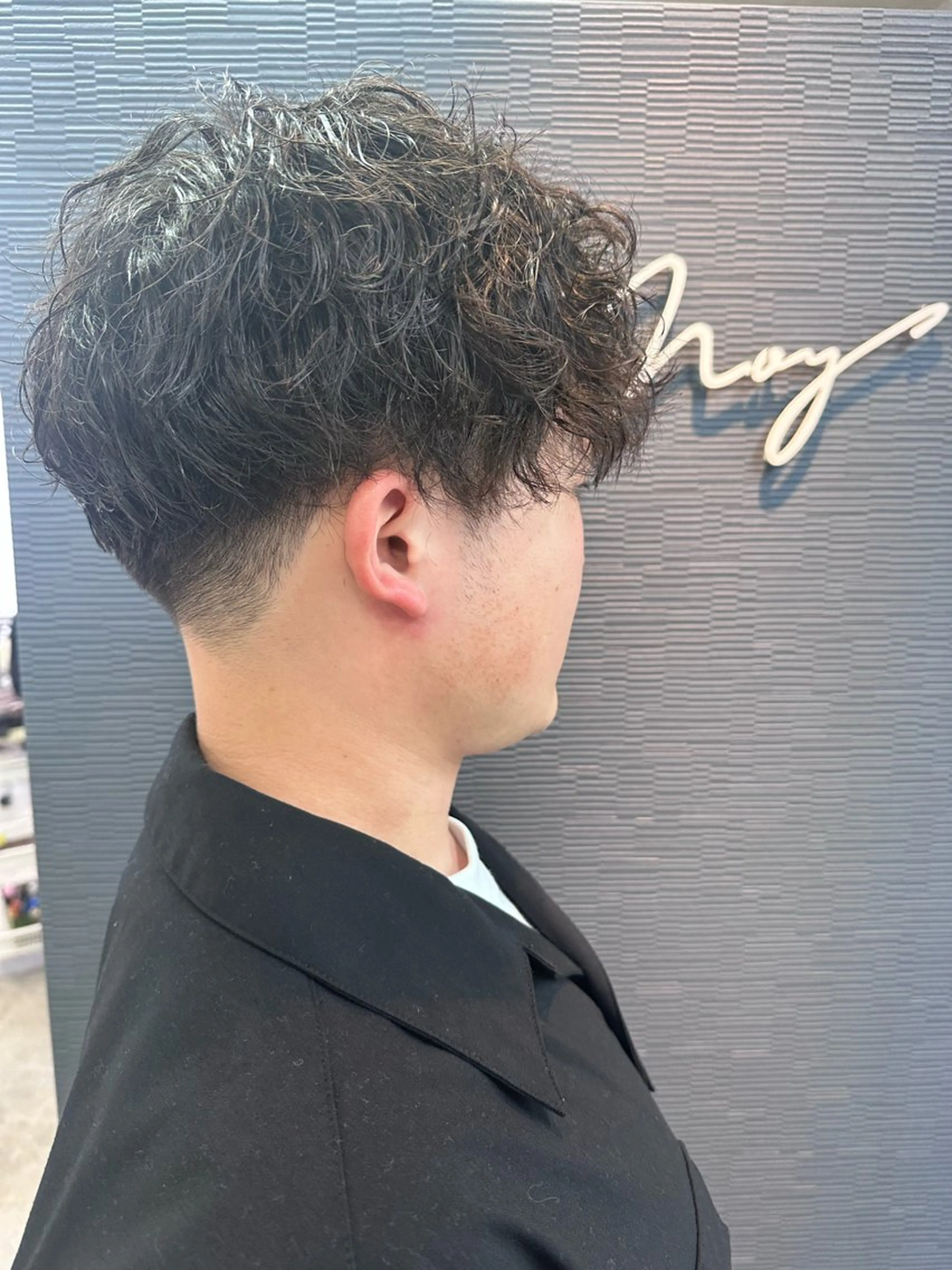 パーマ メンズ メンズパーマ ボブ カット パーマ トリートメント Noyヨシモト ヒロトのヘアスタイル