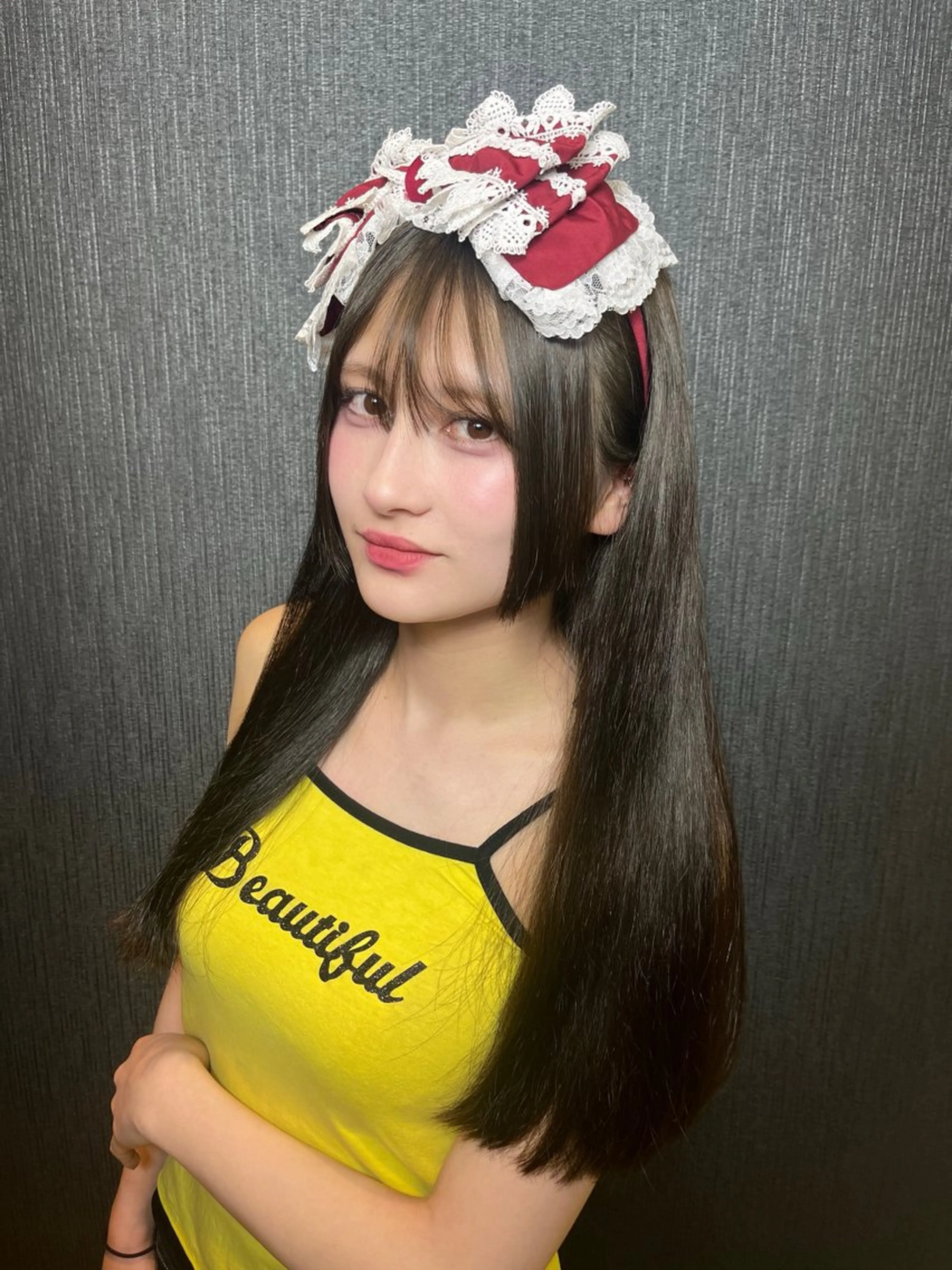 カラー レイヤーカット/ フェミニン💕/鏡のヘアスタイル