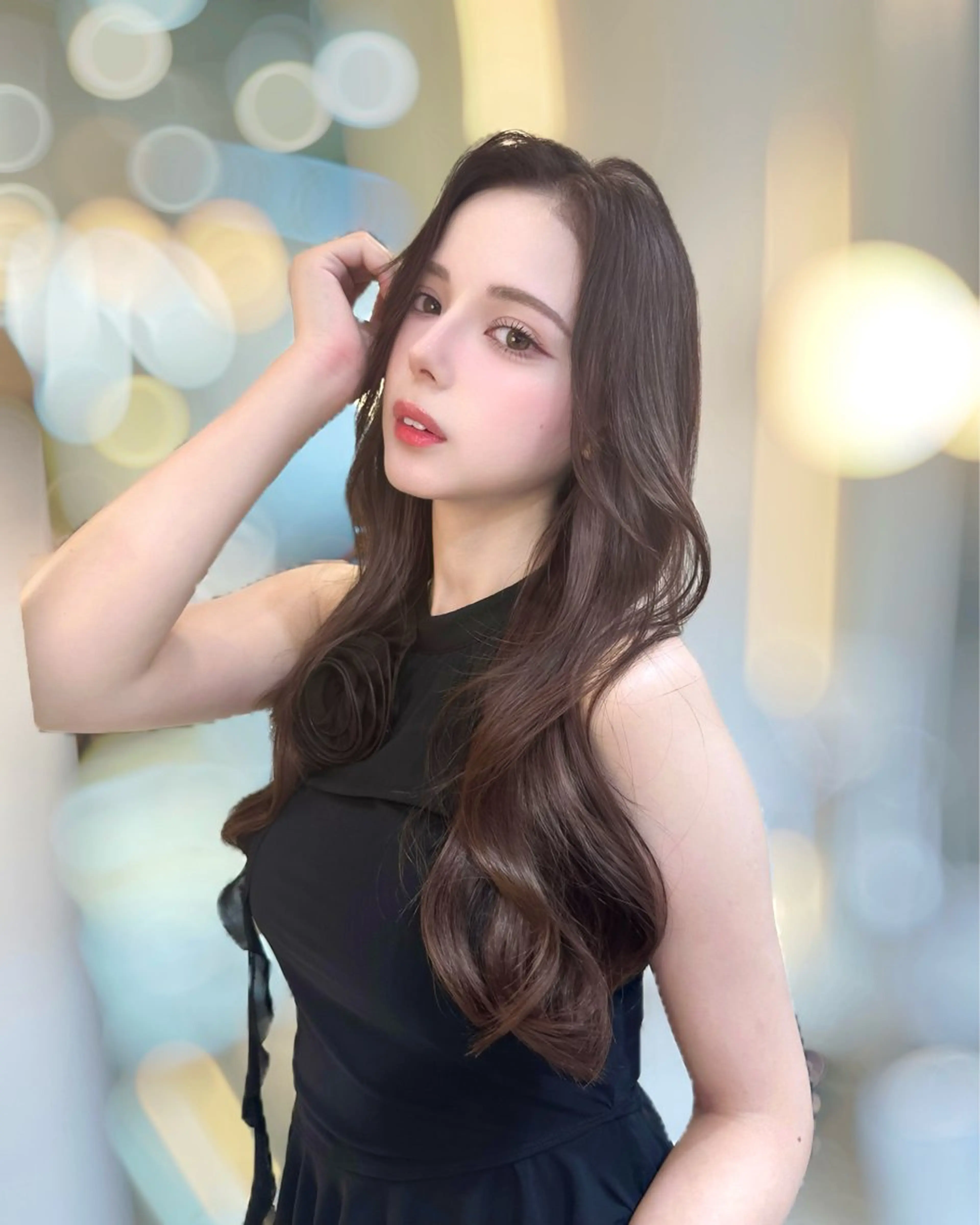 ロング カラー カット ヘアカラー トリートメント 新宿/韓国レイヤー 髪質改善カラー/角所のヘアスタイル