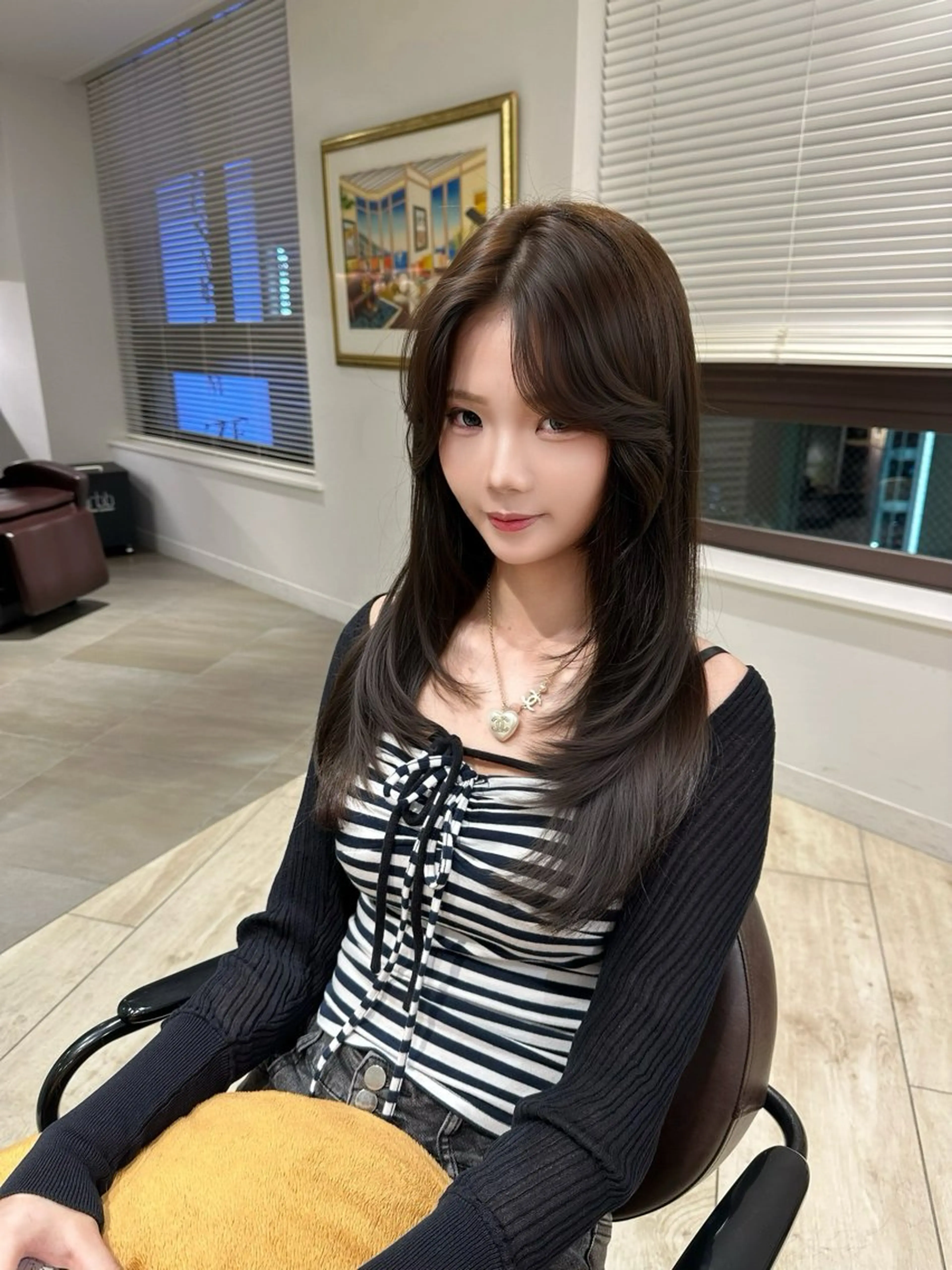 ロング レイヤーカット カット ヘアカラー トリートメント 💎レイヤー.ツヤ髪 /AYAKI💎のヘアスタイル