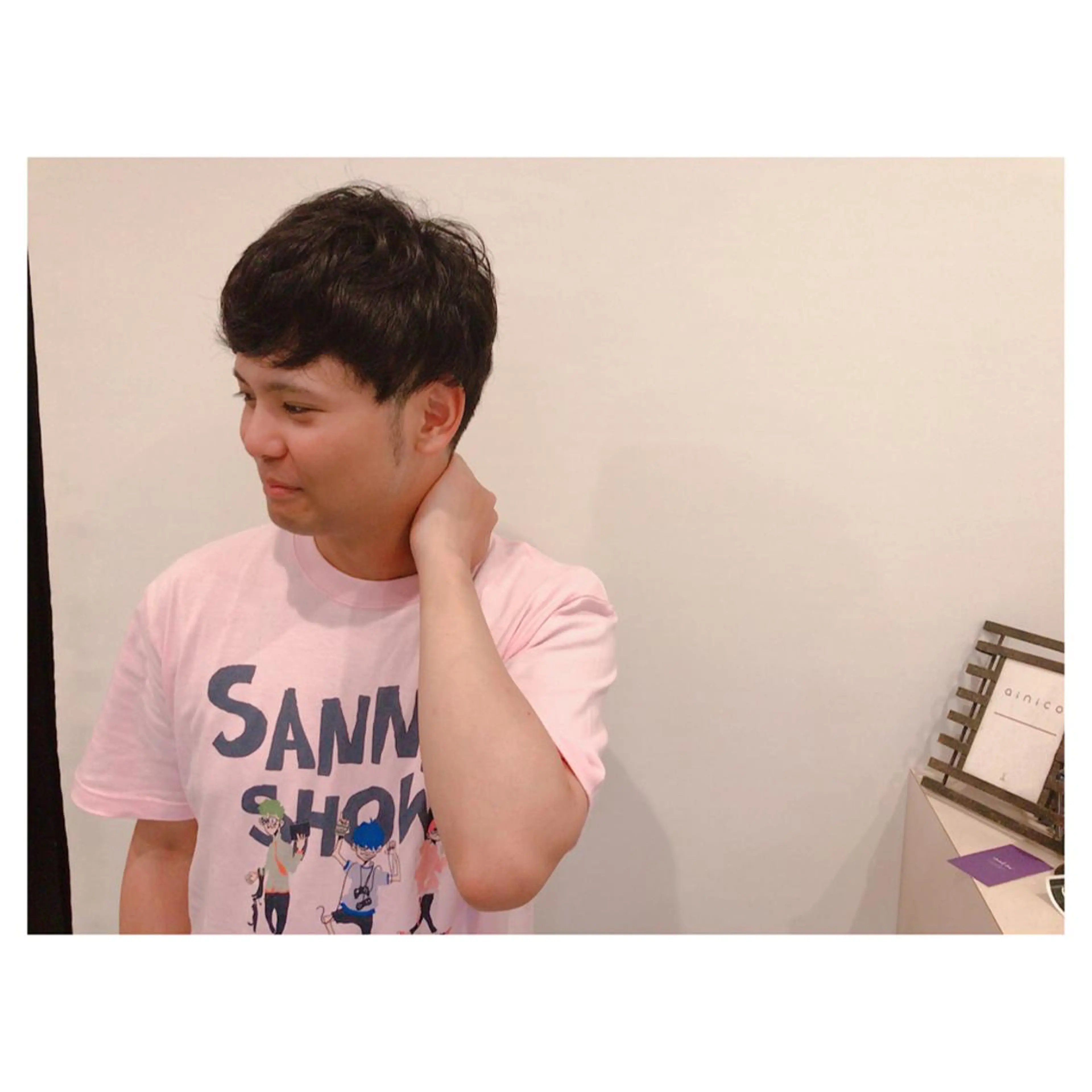 ショート カラー パーマ メンズ カット ちこ .のヘアスタイル