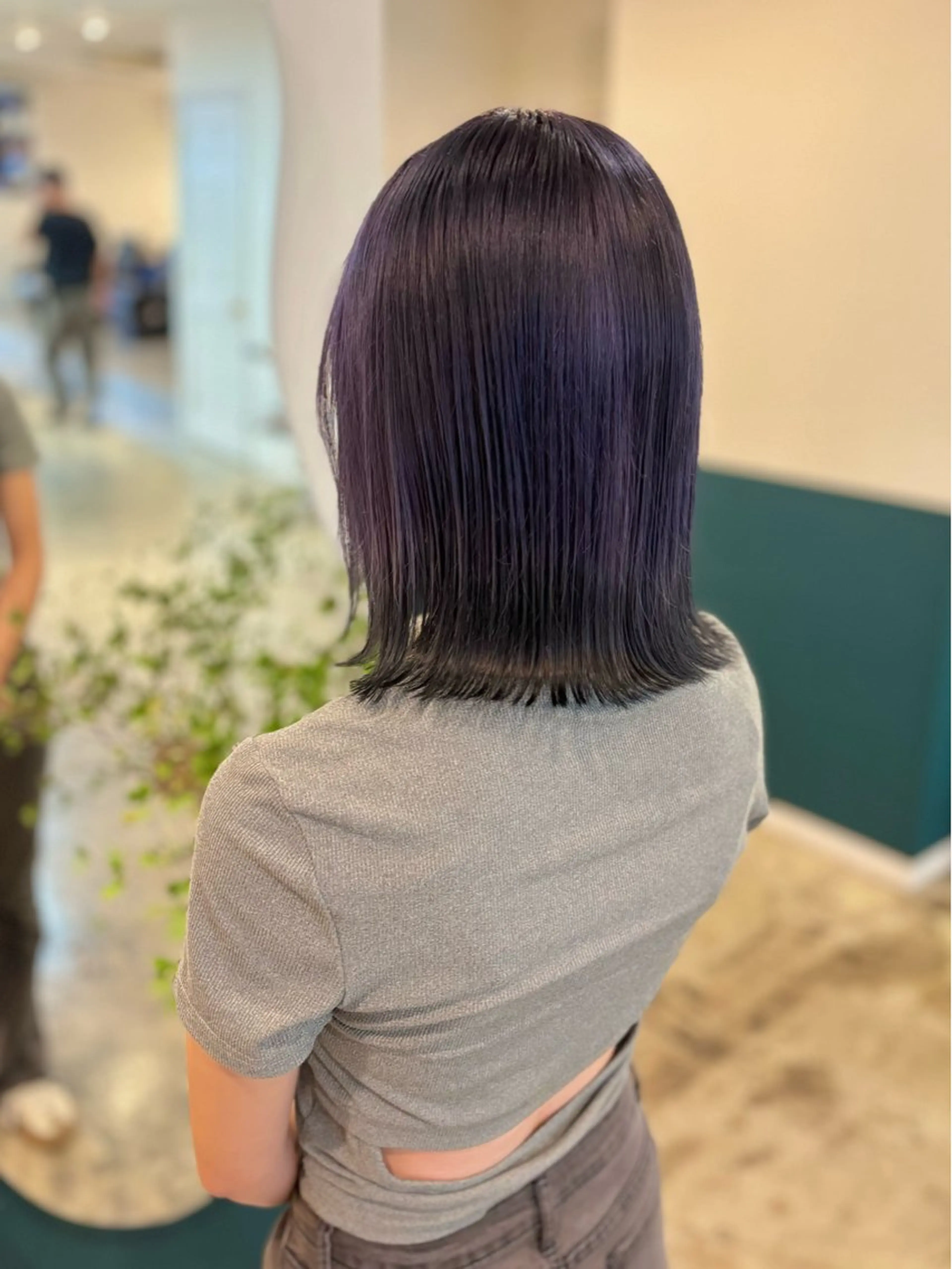 ミディアム カット ヘアカラー ☁️RIKA☁️ @ri2_____bのヘアスタイル