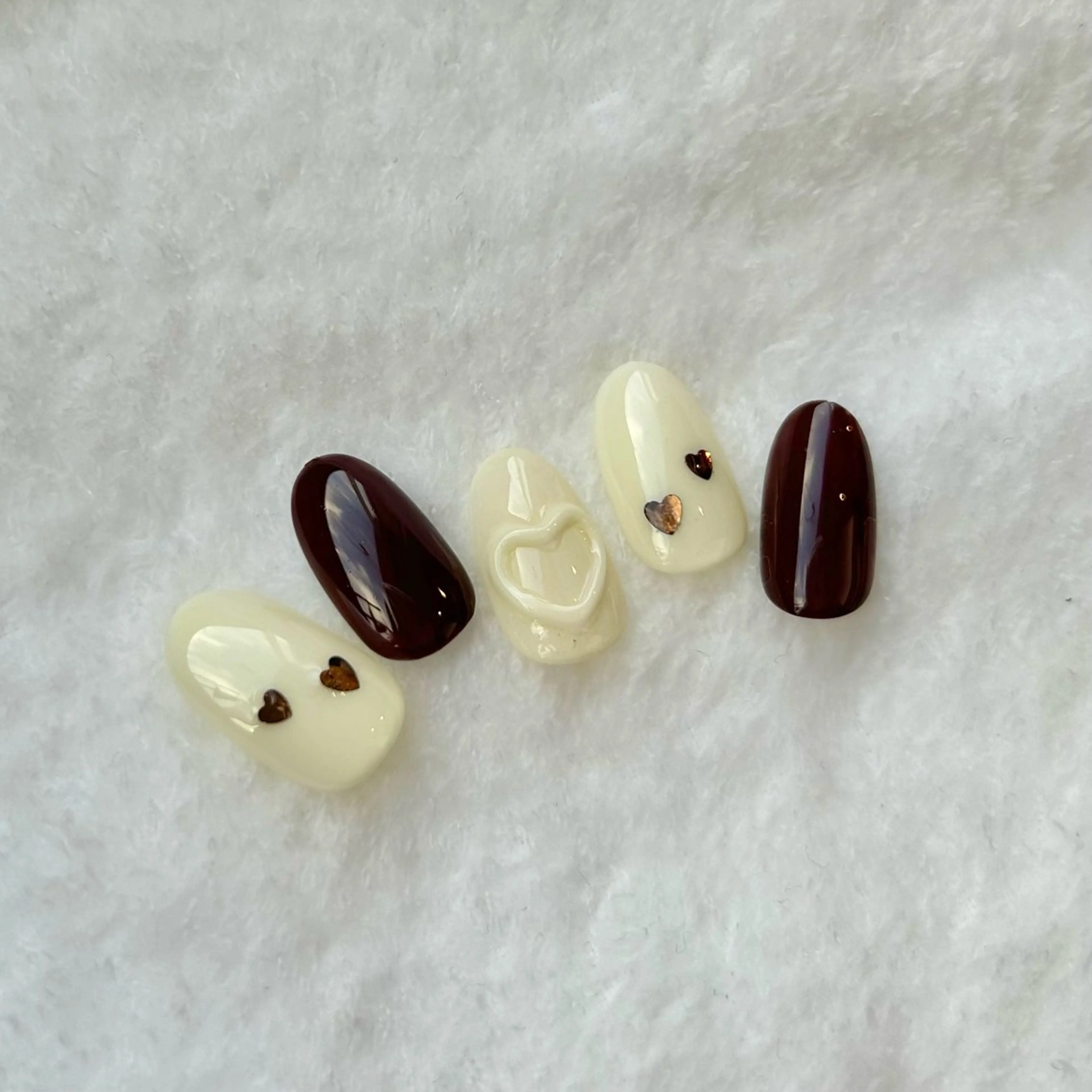 ネイル シンプルネイル バレンタイン Reflection marikoのネイルデザイン