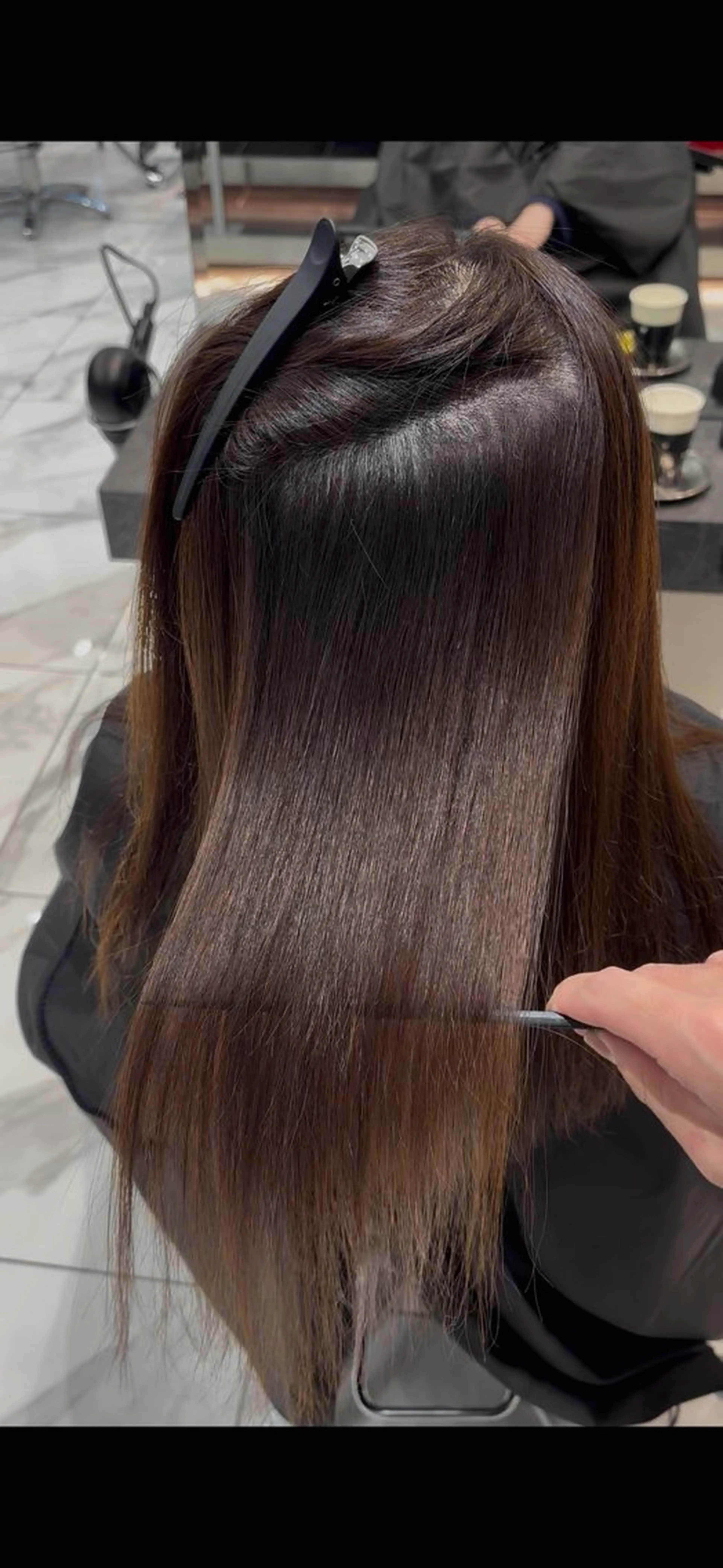 ロング 縮毛矯正 縮毛矯正 トリートメント oto／透明感カラー /うる艶カラーのヘアスタイル